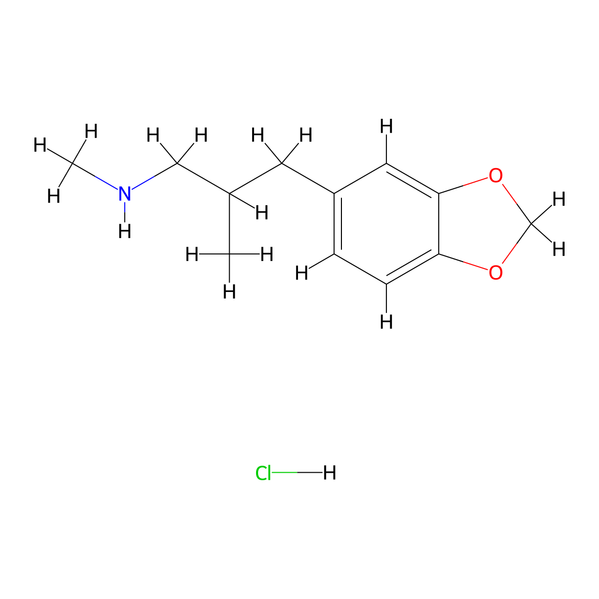 3-(1,3-benzodioxol-5-yl)-N,2-dimethylpropan-1-amine;hydrochloride molecular structure, CAS 1797883-86-3