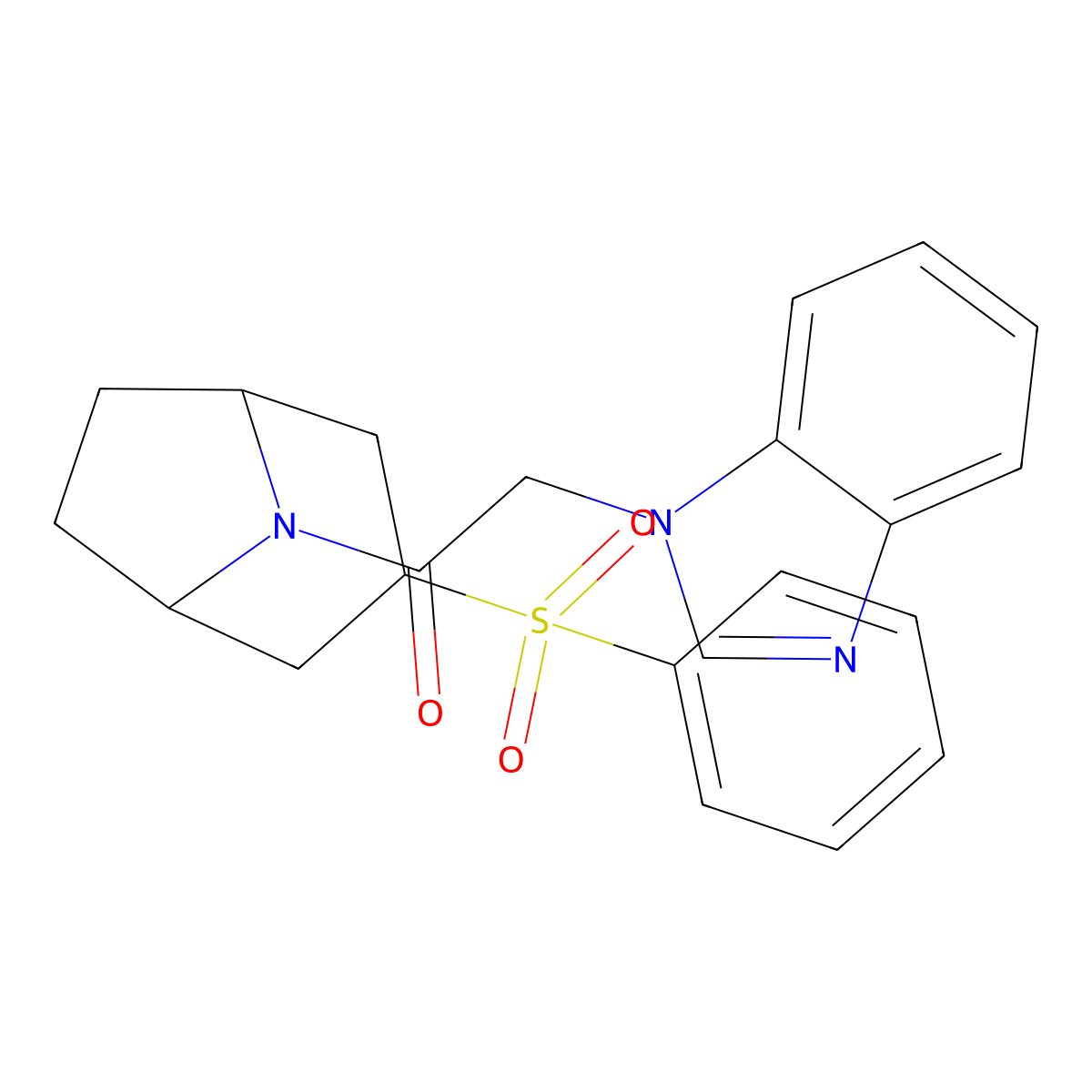 2-(1H-benzo[d]imidazol-1-yl)-1-((1R,5S)-3-(phenylsulfonyl)-8-azabicyclo[3.2.1]octan-8-yl)ethanone molecular structure, CAS 1797884-65-1