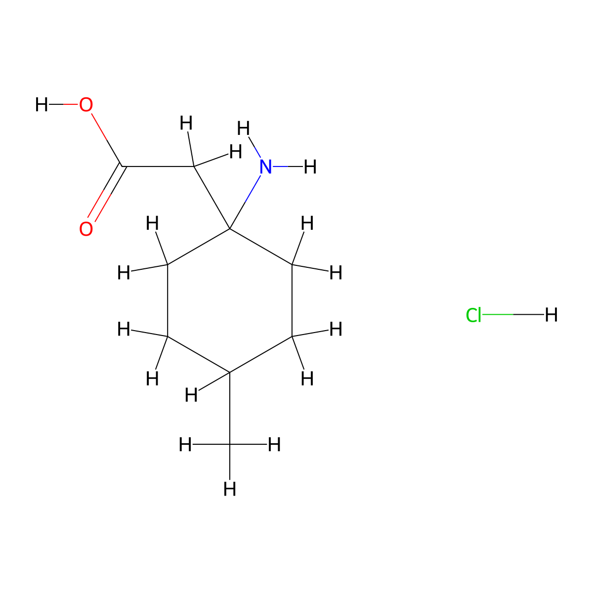 (1-Amino-4-methylcyclohexyl)acetic acid hydrochloride molecular structure, CAS 1797886-61-3