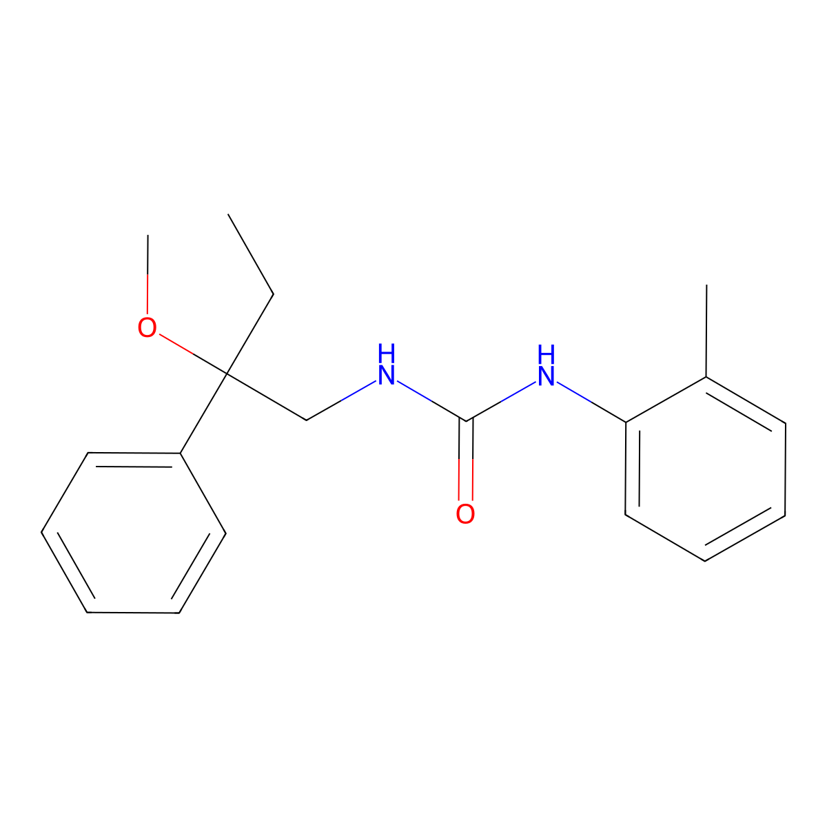 1-(2-Methoxy-2-phenylbutyl)-3-(o-tolyl)urea molecular structure, CAS 1797887-18-3