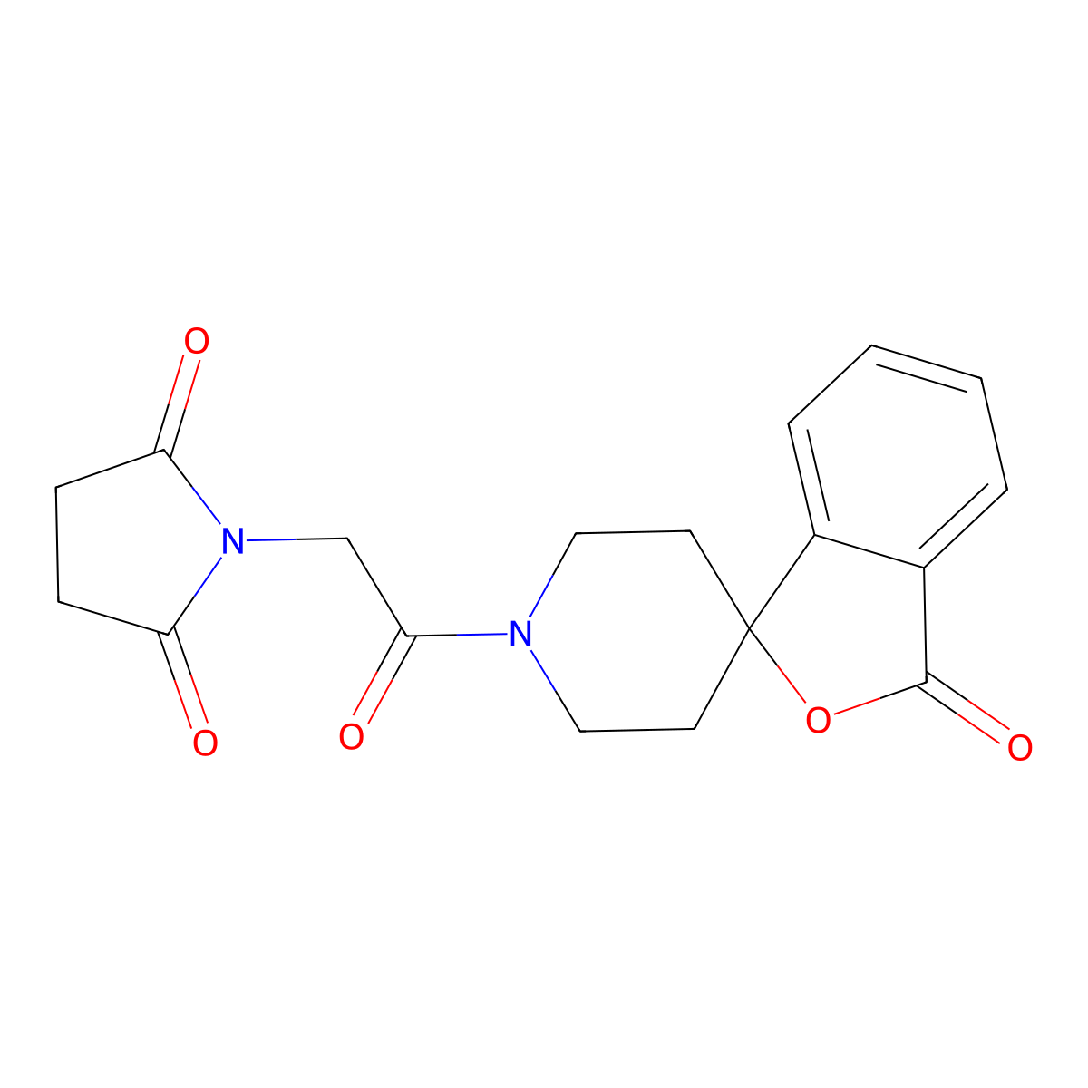 1-(2-oxo-2-{3-oxo-3H-spiro[2-benzofuran-1,4'-piperidine]-1'-yl}ethyl)pyrrolidine-2,5-dione molecular structure, CAS 1797890-07-3
