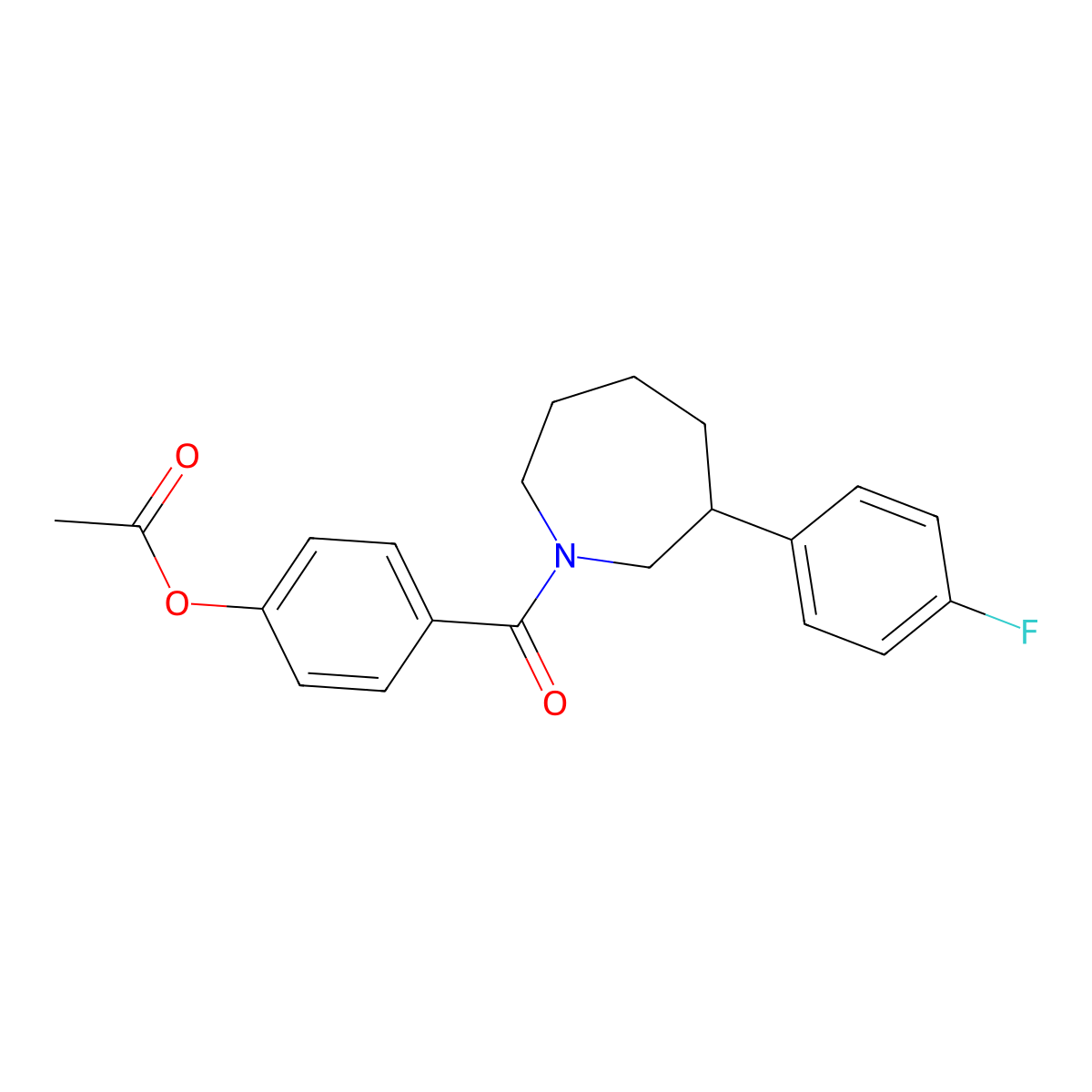 4-(3-(4-Fluorophenyl)azepane-1-carbonyl)phenyl acetate molecular structure, CAS 1797890-27-7