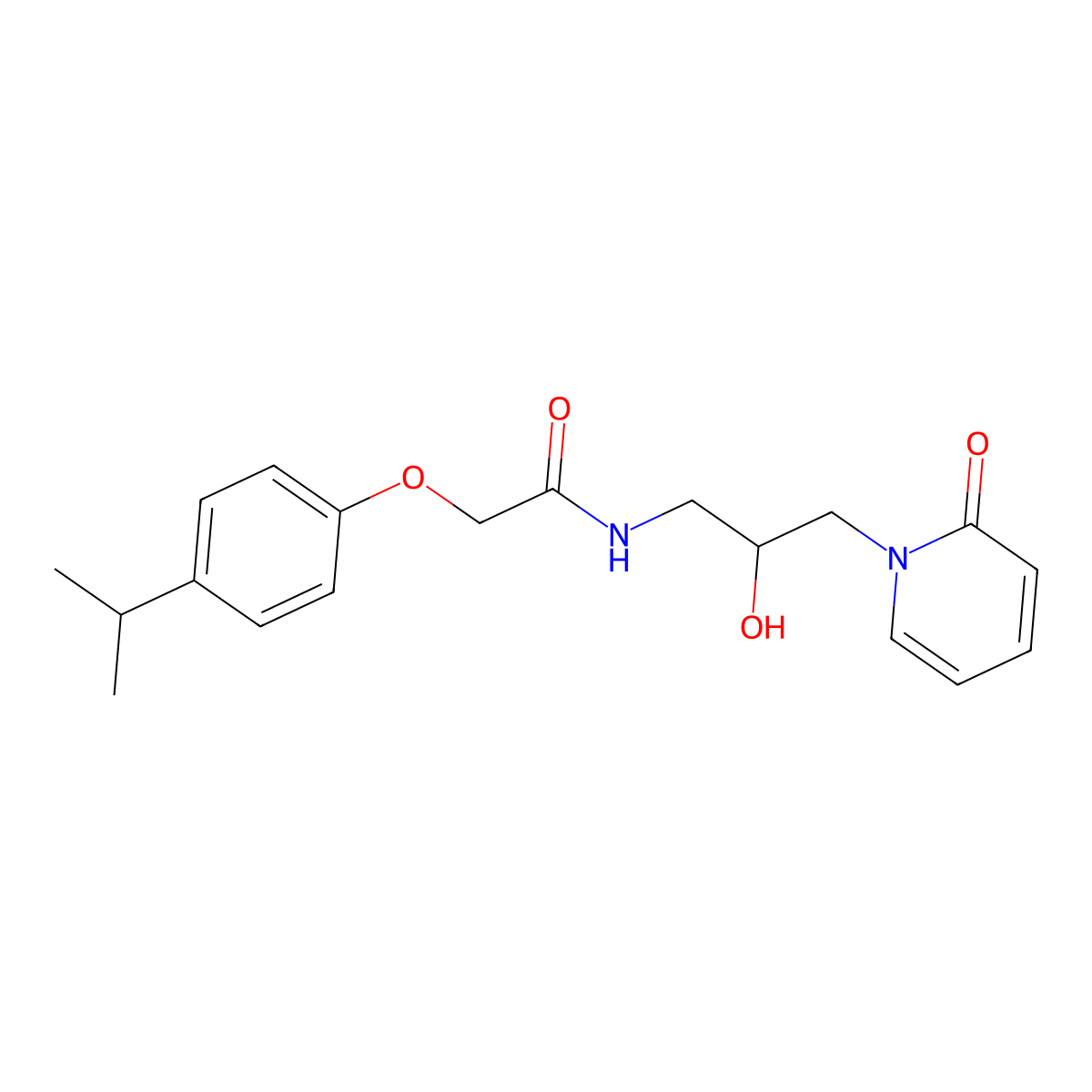 N-(2-hydroxy-3-(2-oxopyridin-1(2H)-yl)propyl)-2-(4-isopropylphenoxy)acetamide molecular structure, CAS 1797890-52-8
