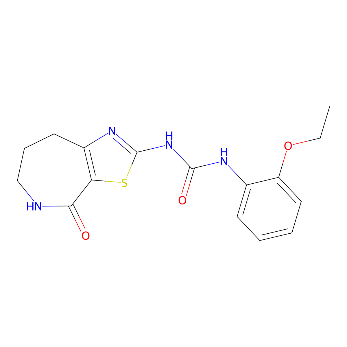 1-(2-ethoxyphenyl)-3-(4-oxo-5,6,7,8-tetrahydro-4H-thiazolo[5,4-c]azepin-2-yl)urea molecular structure, CAS 1797890-96-0
