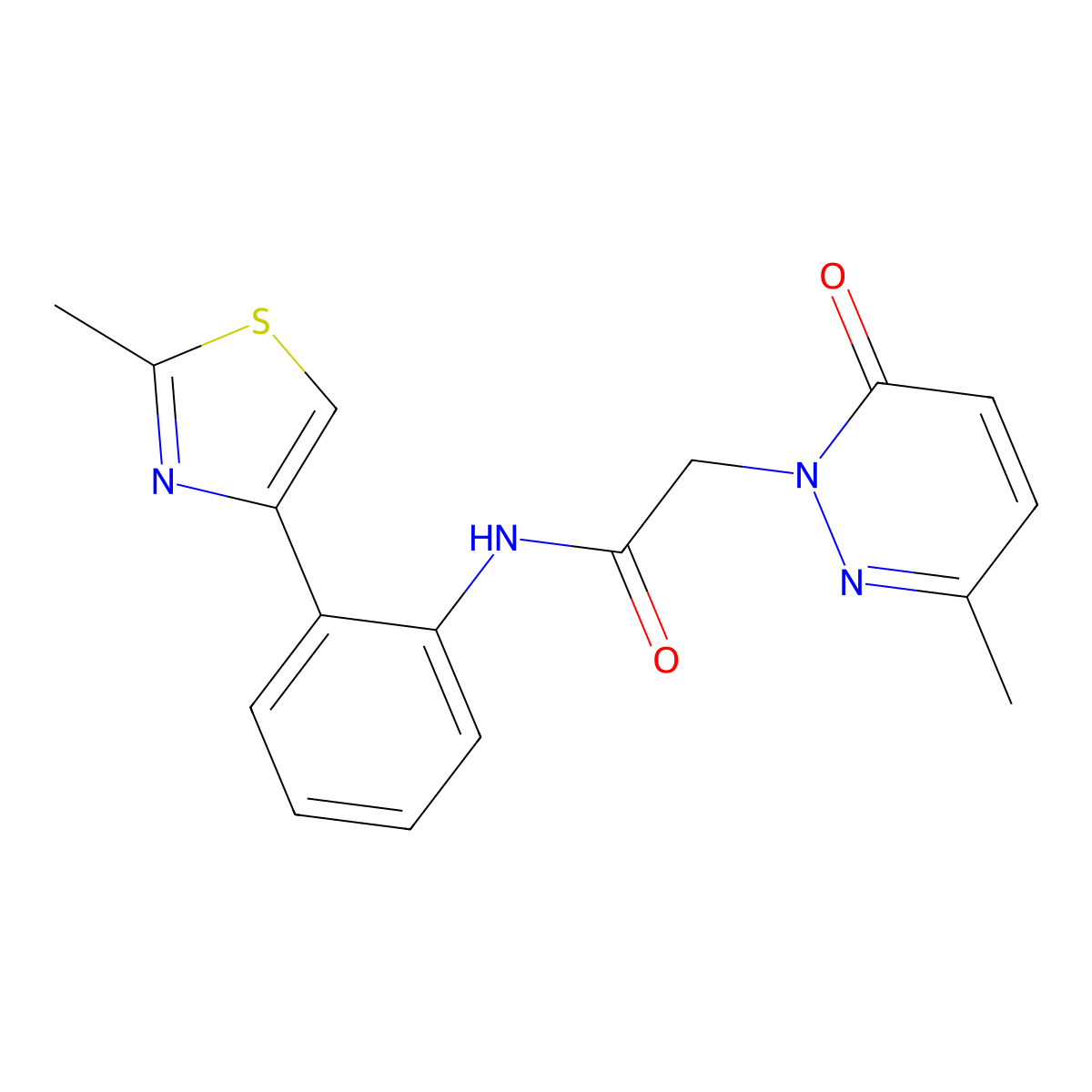 2-(3-methyl-6-oxopyridazin-1(6H)-yl)-N-(2-(2-methylthiazol-4-yl)phenyl)acetamide molecular structure, CAS 1797891-95-2