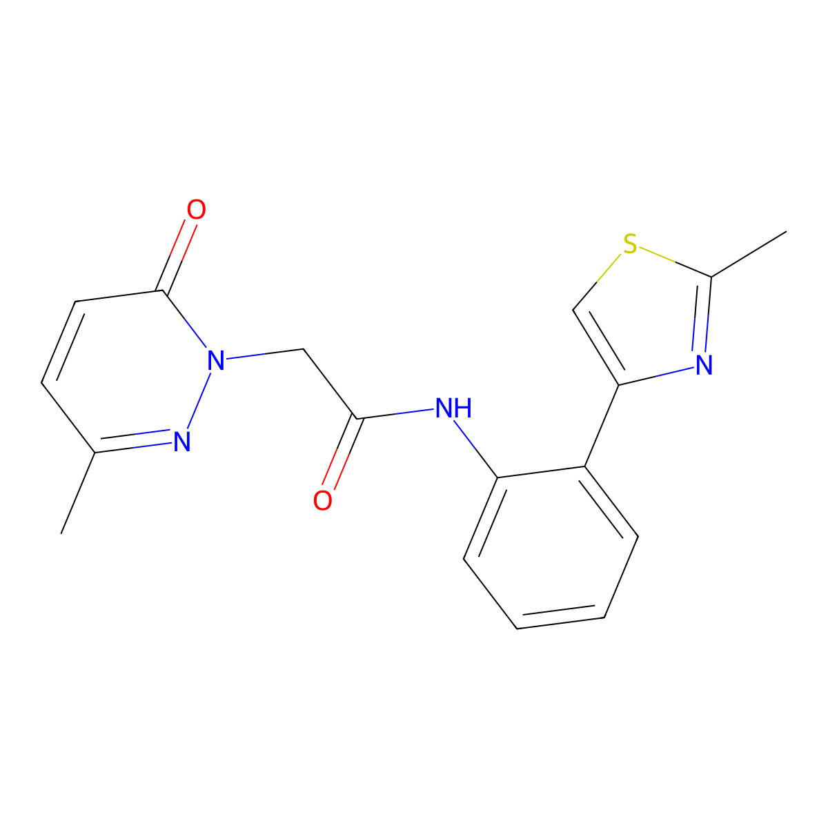 2-(3-methyl-6-oxopyridazin-1(6H)-yl)-N-(2-(2-methylthiazol-4-yl)phenyl)acetamide molecular structure, CAS 1797891-95-2