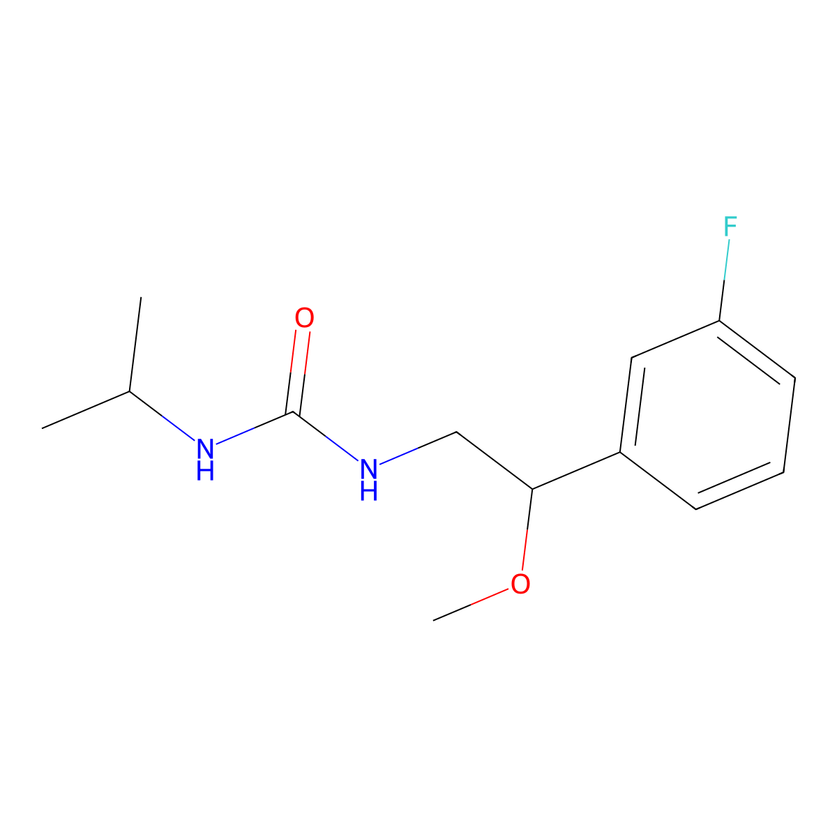 1-(2-(3-Fluorophenyl)-2-methoxyethyl)-3-isopropylurea molecular structure, CAS 1797892-11-5