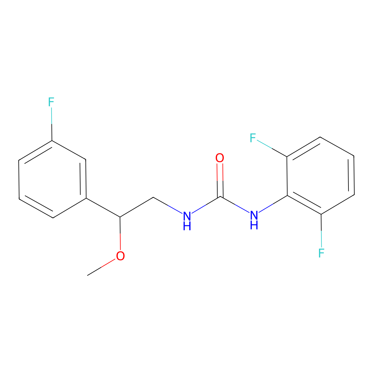 1-(2,6-Difluorophenyl)-3-[2-(3-fluorophenyl)-2-methoxyethyl]urea molecular structure, CAS 1797892-18-2
