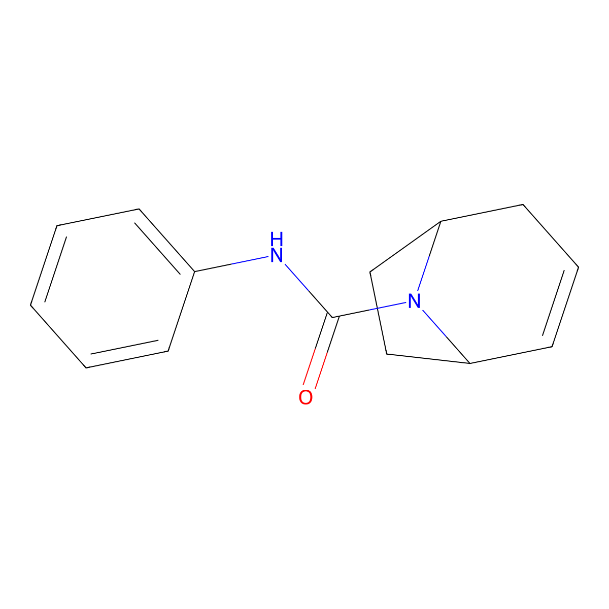 N-phenyl-8-azabicyclo[3.2.1]oct-2-ene-8-carboxamide molecular structure, CAS 1797892-65-9