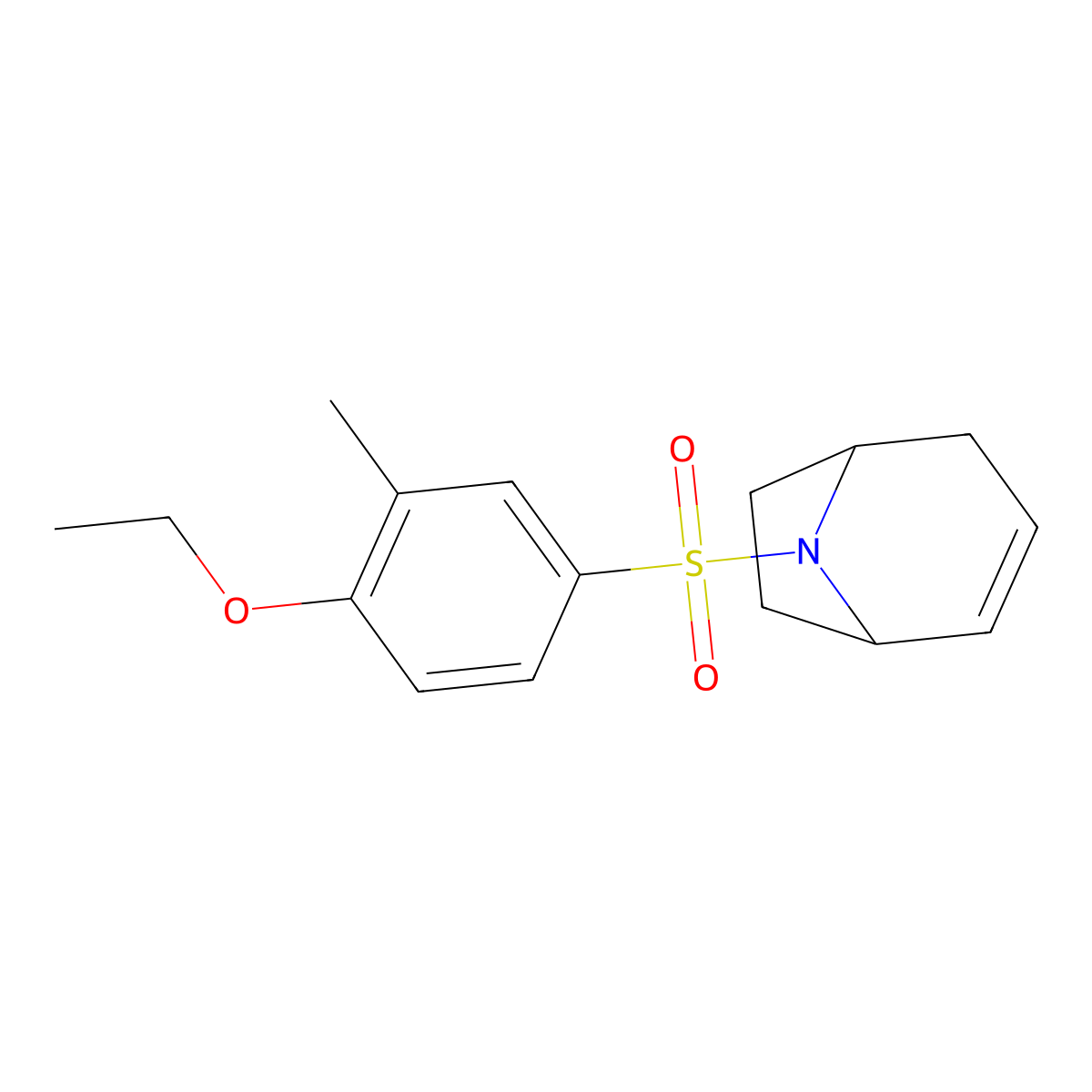 (1R,5S)-8-((4-ethoxy-3-methylphenyl)sulfonyl)-8-azabicyclo[3.2.1]oct-2-ene molecular structure, CAS 1797892-78-4