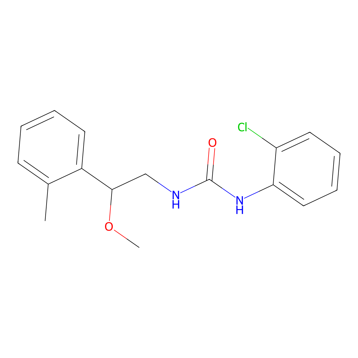 1-(2-Chlorophenyl)-3-(2-methoxy-2-(o-tolyl)ethyl)urea molecular structure, CAS 1797893-19-6