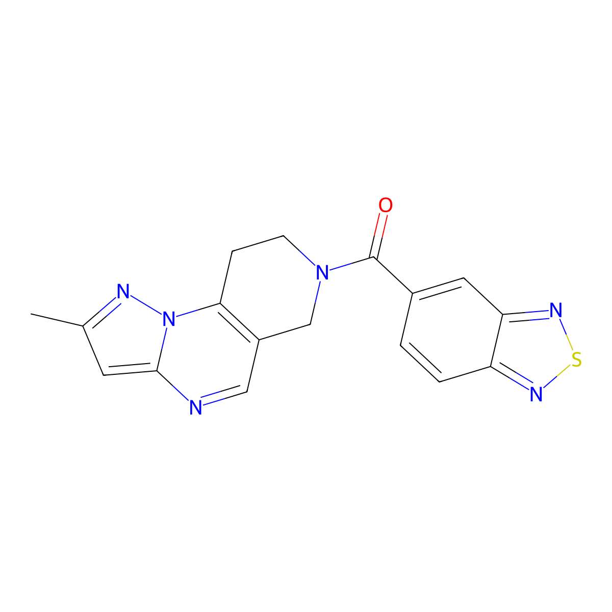 11-(2,1,3-Benzothiadiazole-5-carbonyl)-4-methyl-2,3,7,11-tetraazatricyclo[7.4.0.0^{2,6}]trideca-1(9),3,5,7-tetraene molecular structure, CAS 1797893-29-8