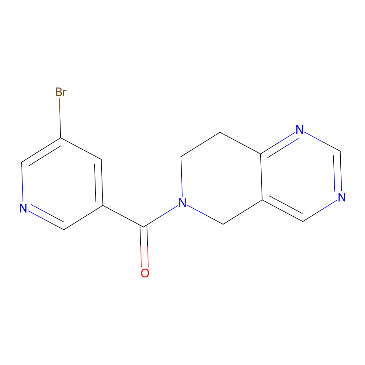 (5-bromopyridin-3-yl)(7,8-dihydropyrido[4,3-d]pyrimidin-6(5H)-yl)methanone molecular structure, CAS 1797894-48-4