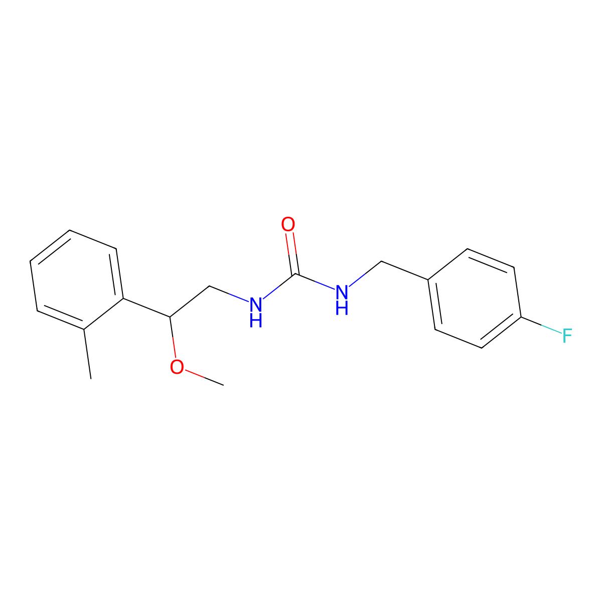1-(4-Fluorobenzyl)-3-(2-methoxy-2-(o-tolyl)ethyl)urea molecular structure, CAS 1797899-41-2