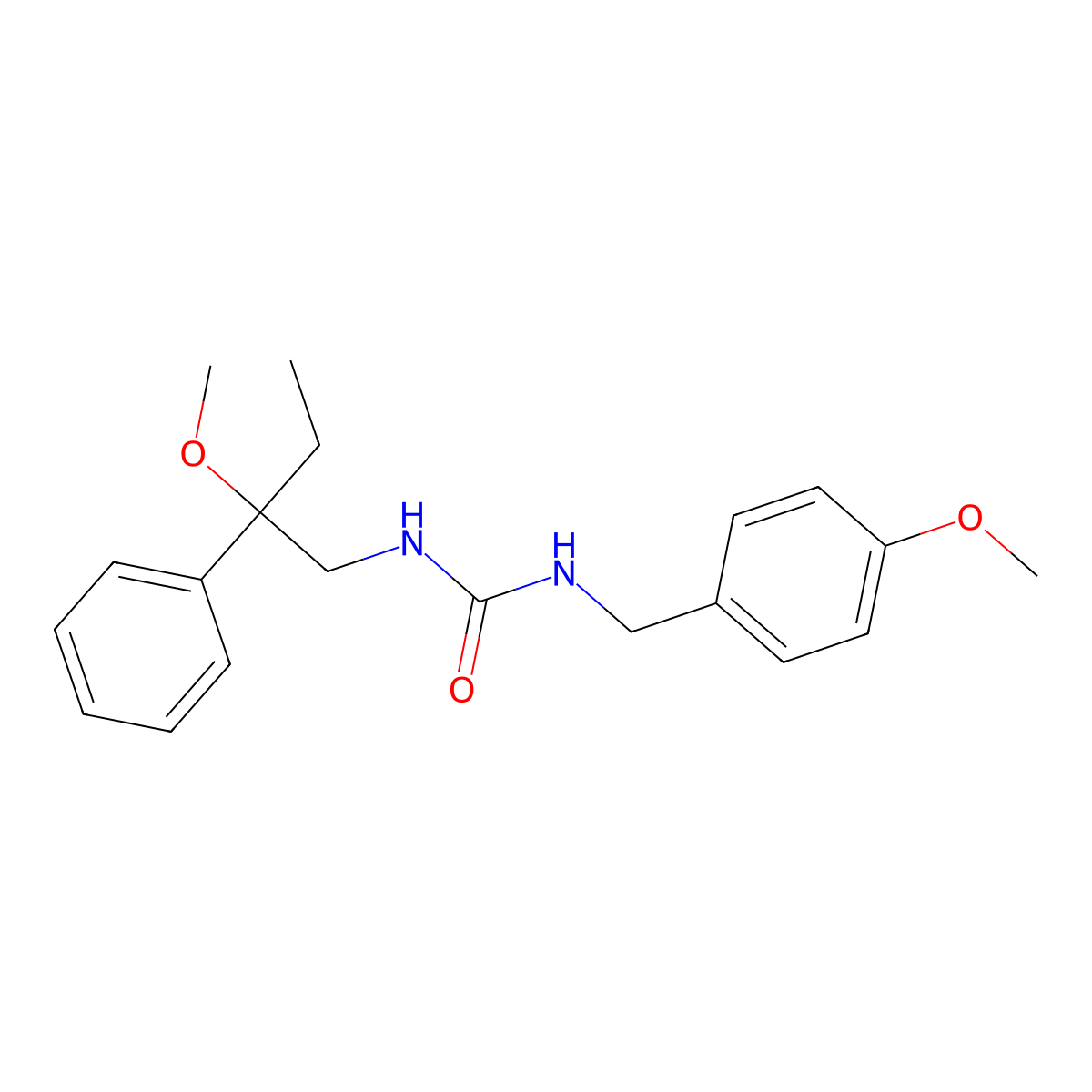 1-(2-Methoxy-2-phenylbutyl)-3-(4-methoxybenzyl)urea molecular structure, CAS 1797900-85-6