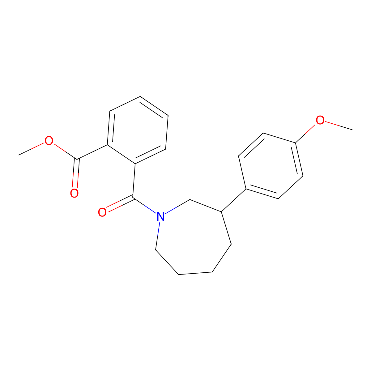 Methyl 2-[3-(4-methoxyphenyl)azepane-1-carbonyl]benzoate molecular structure, CAS 1797902-57-8