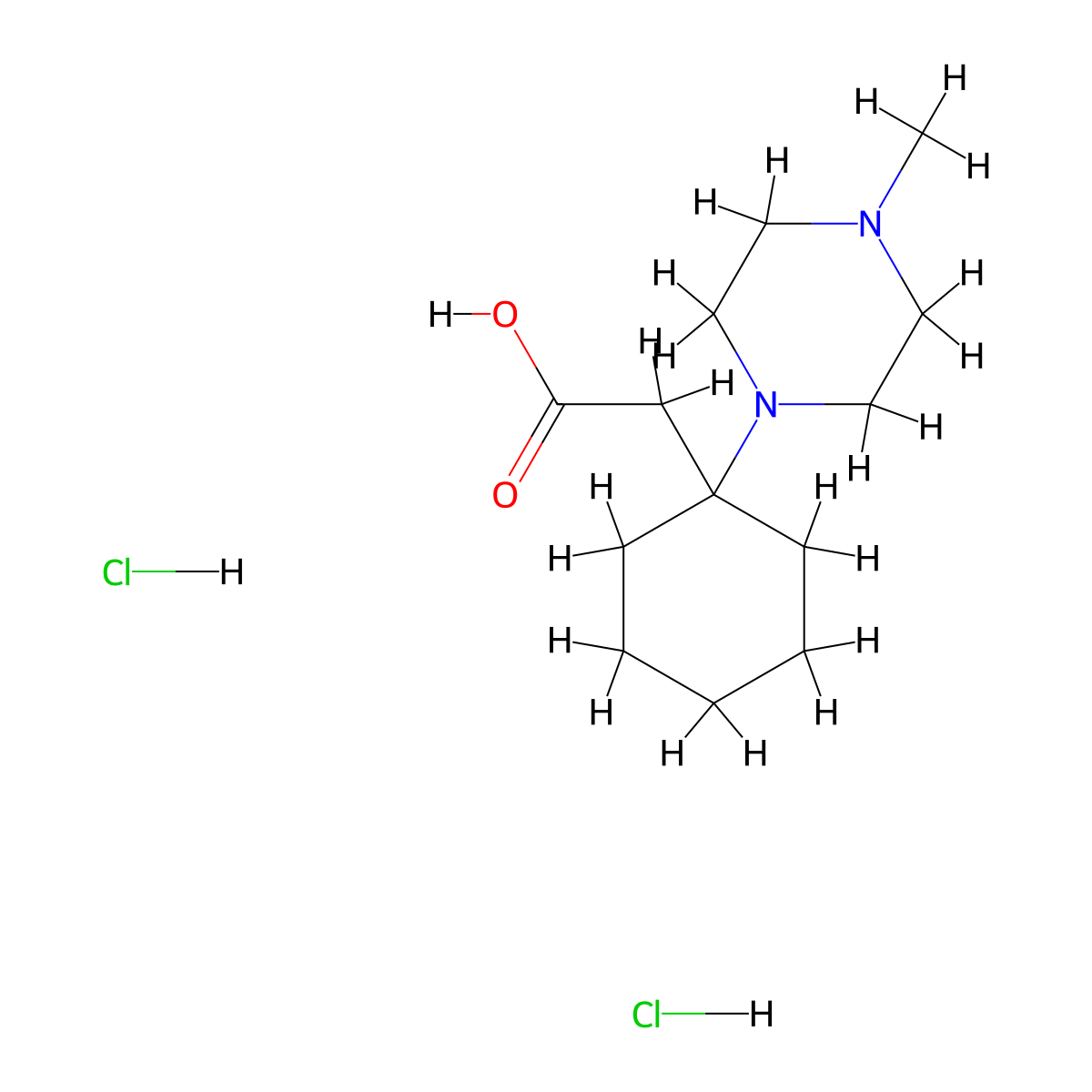 2-[1-(4-Methylpiperazin-1-yl)cyclohexyl]acetic acid dihydrochloride molecular structure, CAS 1797943-35-1