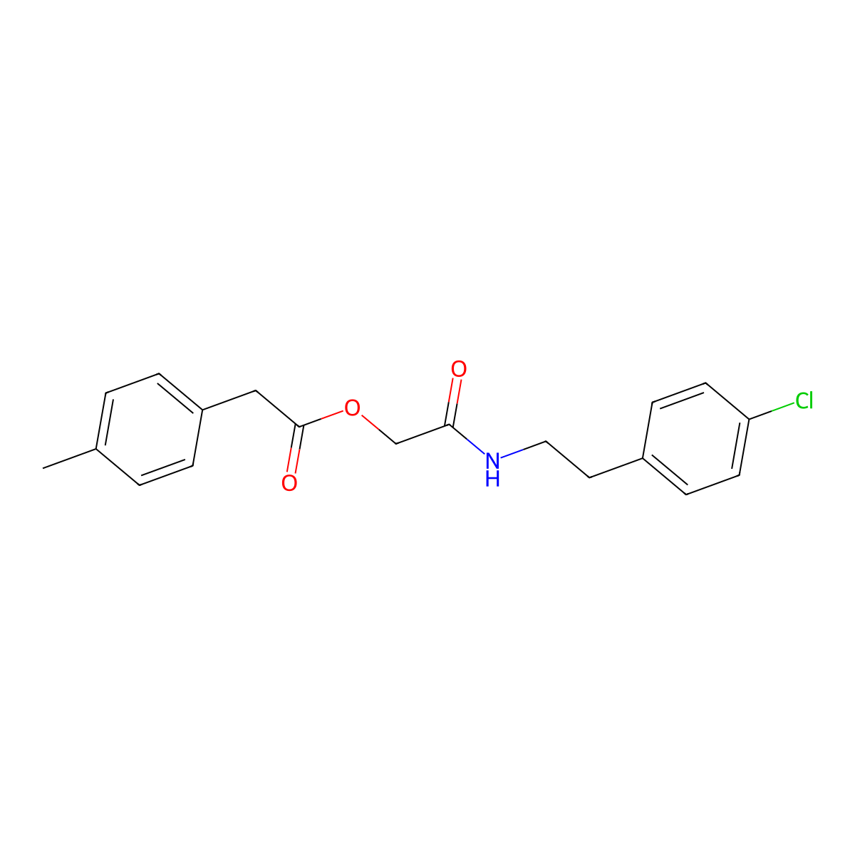 2-{[2-(4-Chlorophenyl)ethyl]amino}-2-oxoethyl (4-methylphenyl)acetate molecular structure, CAS 1797952-52-3