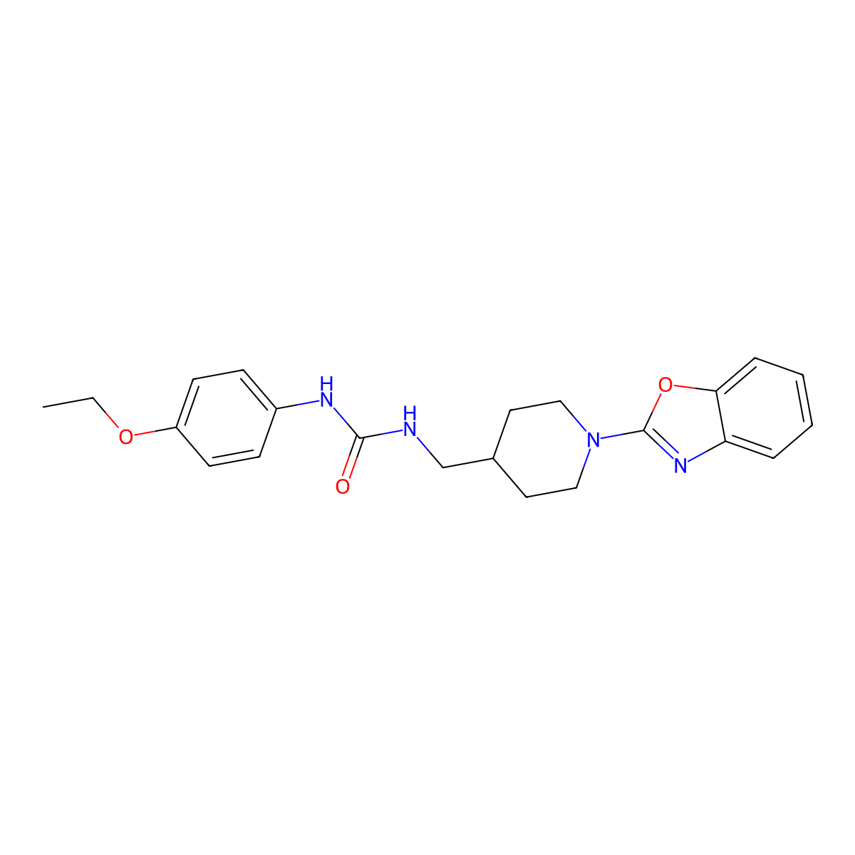 1-((1-(Benzo[d]oxazol-2-yl)piperidin-4-yl)methyl)-3-(4-ethoxyphenyl)urea molecular structure, CAS 1797954-09-6