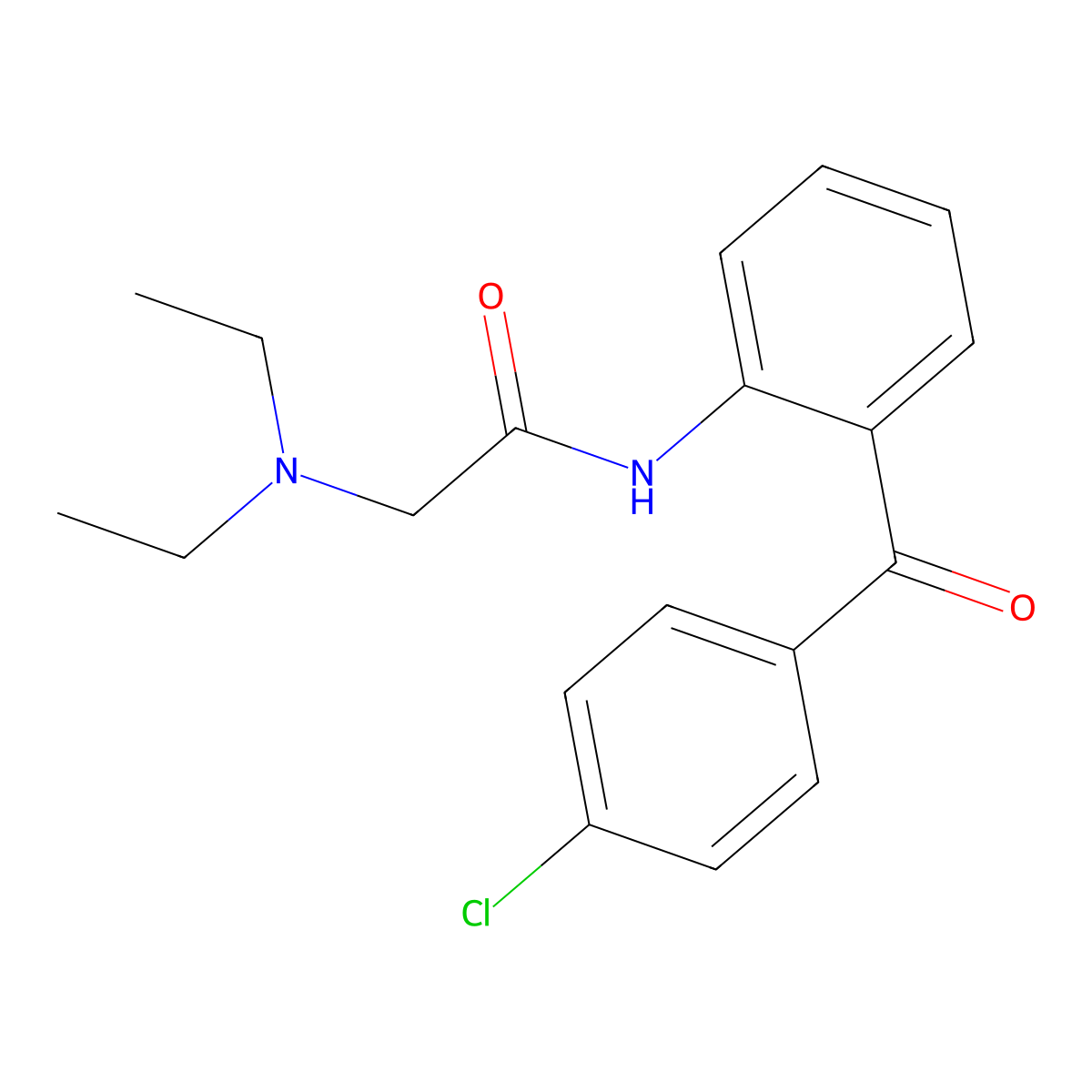 N-[2-(4-chlorobenzoyl)phenyl]-2-(diethylamino)acetamide molecular structure, CAS 1797955-03-3