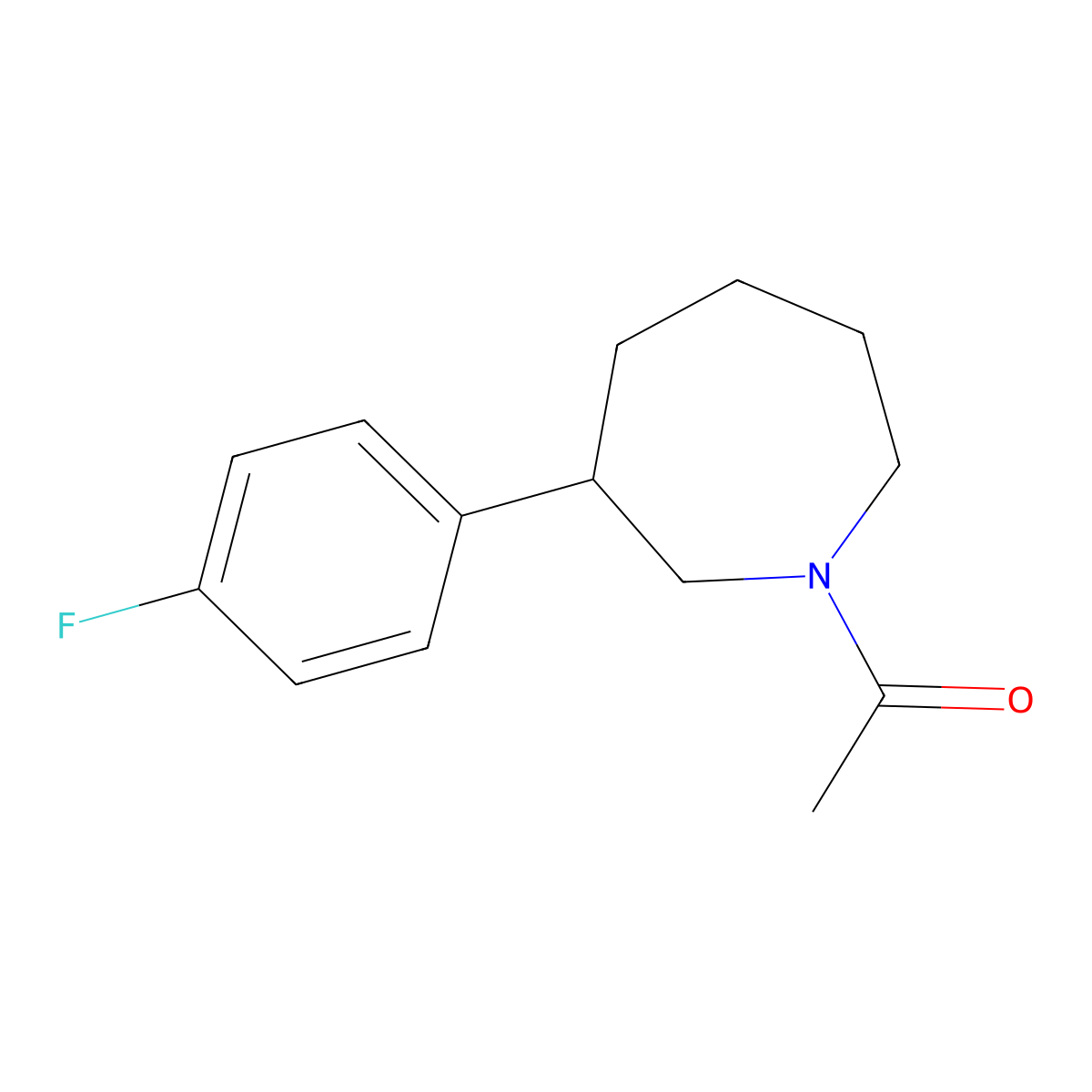 1-(3-(4-Fluorophenyl)azepan-1-yl)ethanone molecular structure, CAS 1797960-42-9