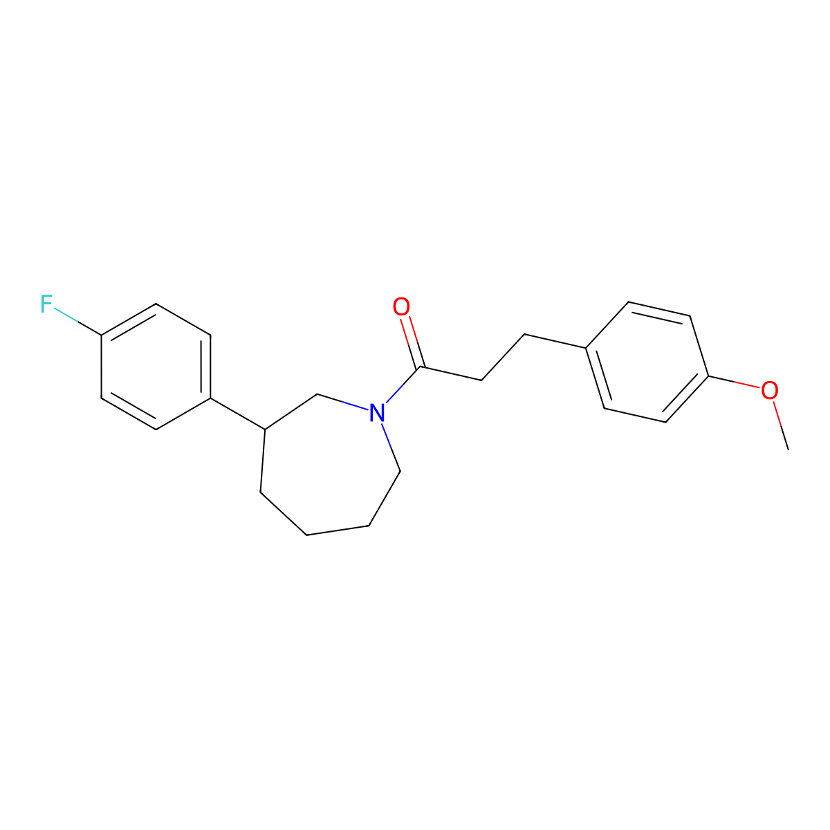 1-[3-(4-Fluorophenyl)azepan-1-yl]-3-(4-methoxyphenyl)propan-1-one molecular structure, CAS 1797960-63-4