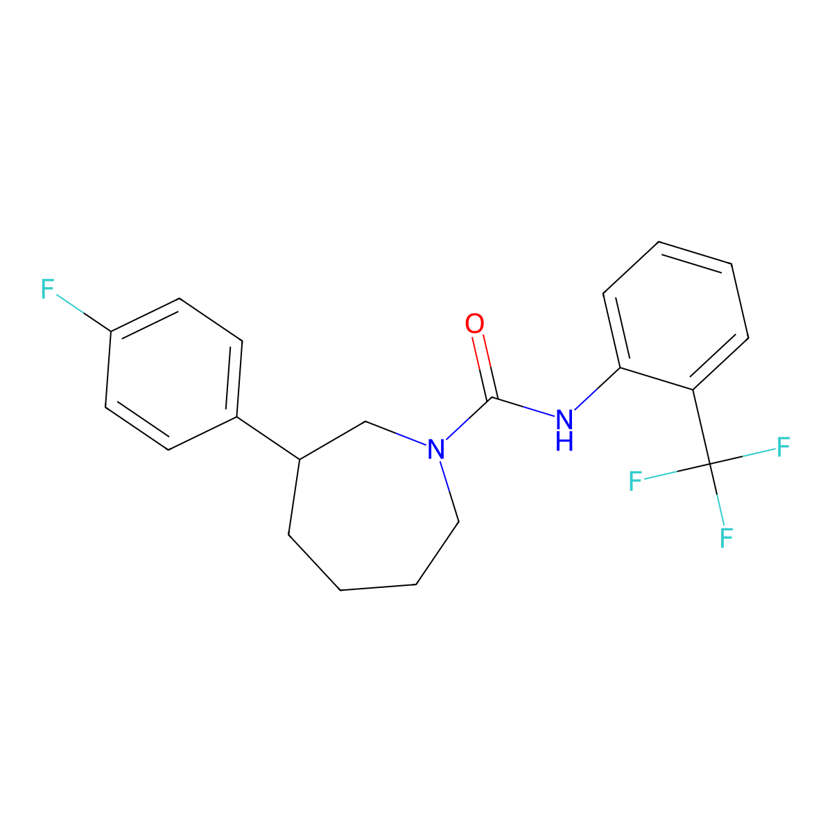 3-(4-fluorophenyl)-N-[2-(trifluoromethyl)phenyl]azepane-1-carboxamide molecular structure, CAS 1797963-68-8