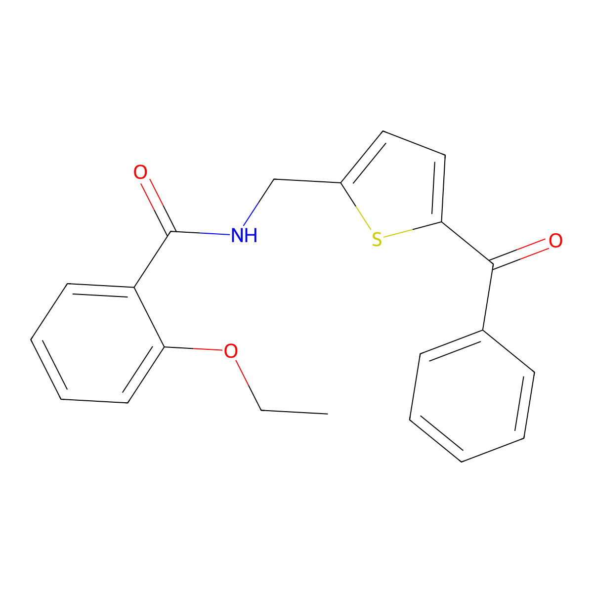 N-[(5-benzoylthiophen-2-yl)methyl]-2-ethoxybenzamide molecular structure, CAS 1797965-14-0