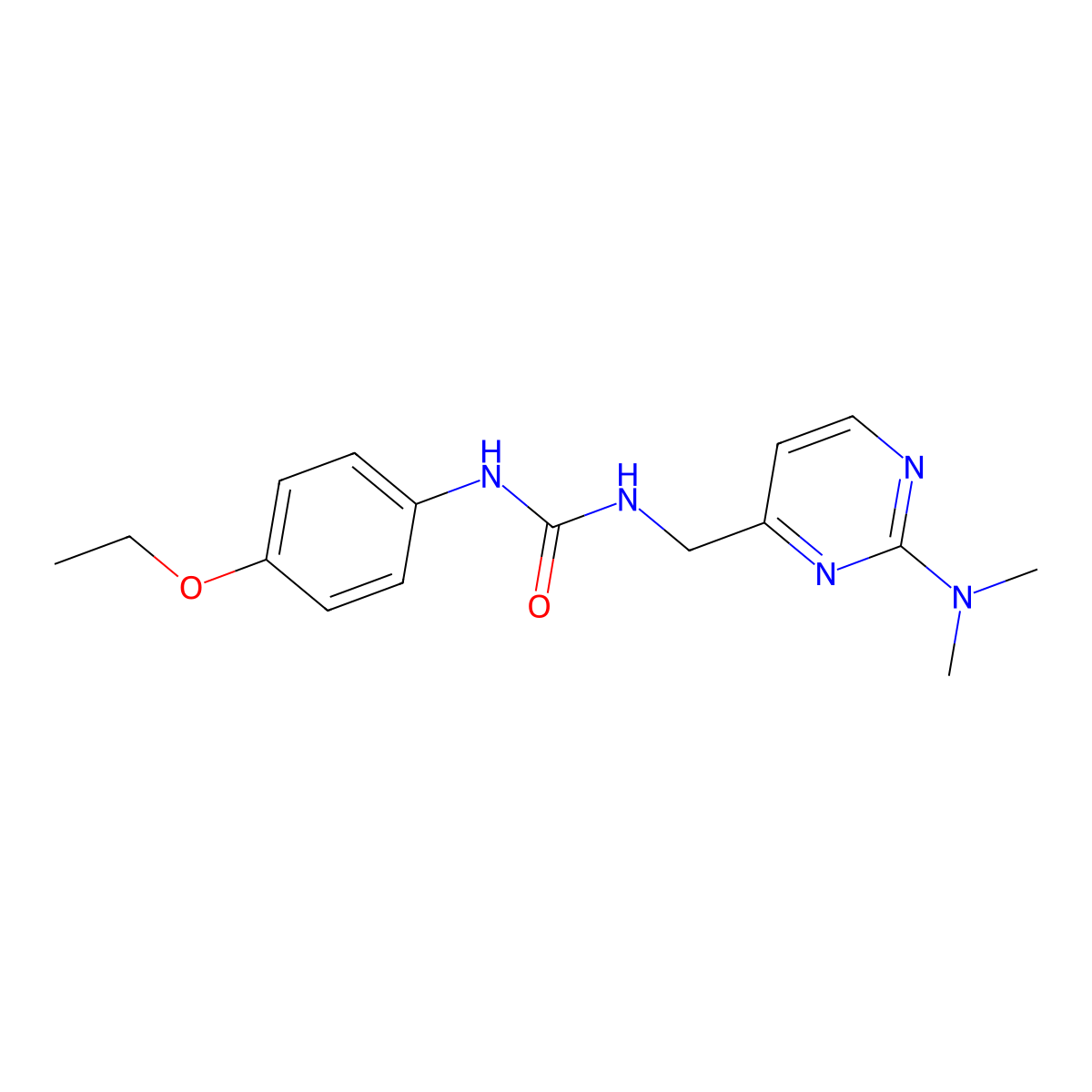 1-((2-(Dimethylamino)pyrimidin-4-yl)methyl)-3-(4-ethoxyphenyl)urea molecular structure, CAS 1797974-12-9