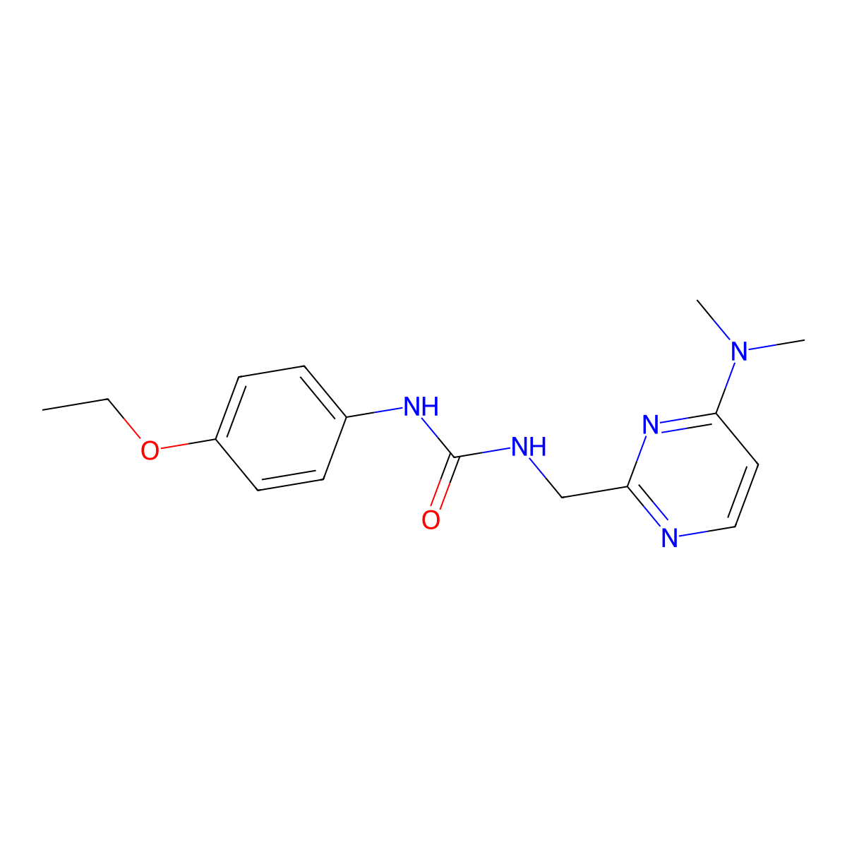 1-((4-(Dimethylamino)pyrimidin-2-yl)methyl)-3-(4-ethoxyphenyl)urea molecular structure, CAS 1797978-50-7