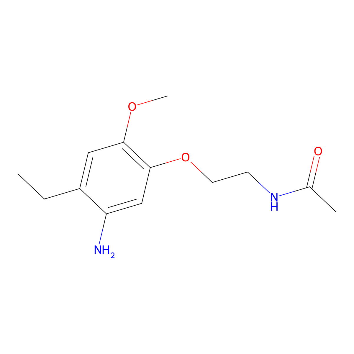 N-(2-(5-Amino-4-ethyl-2-methoxyphenoxy)ethyl)acetamide molecular structure, CAS 1797979-19-1