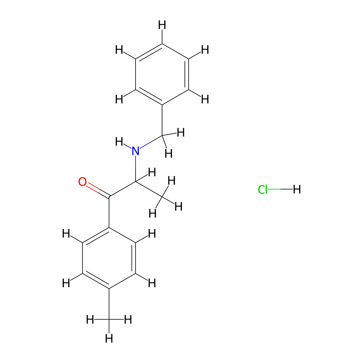 Benzedrone (hydrochloride) molecular structure, CAS 1797979-43-1