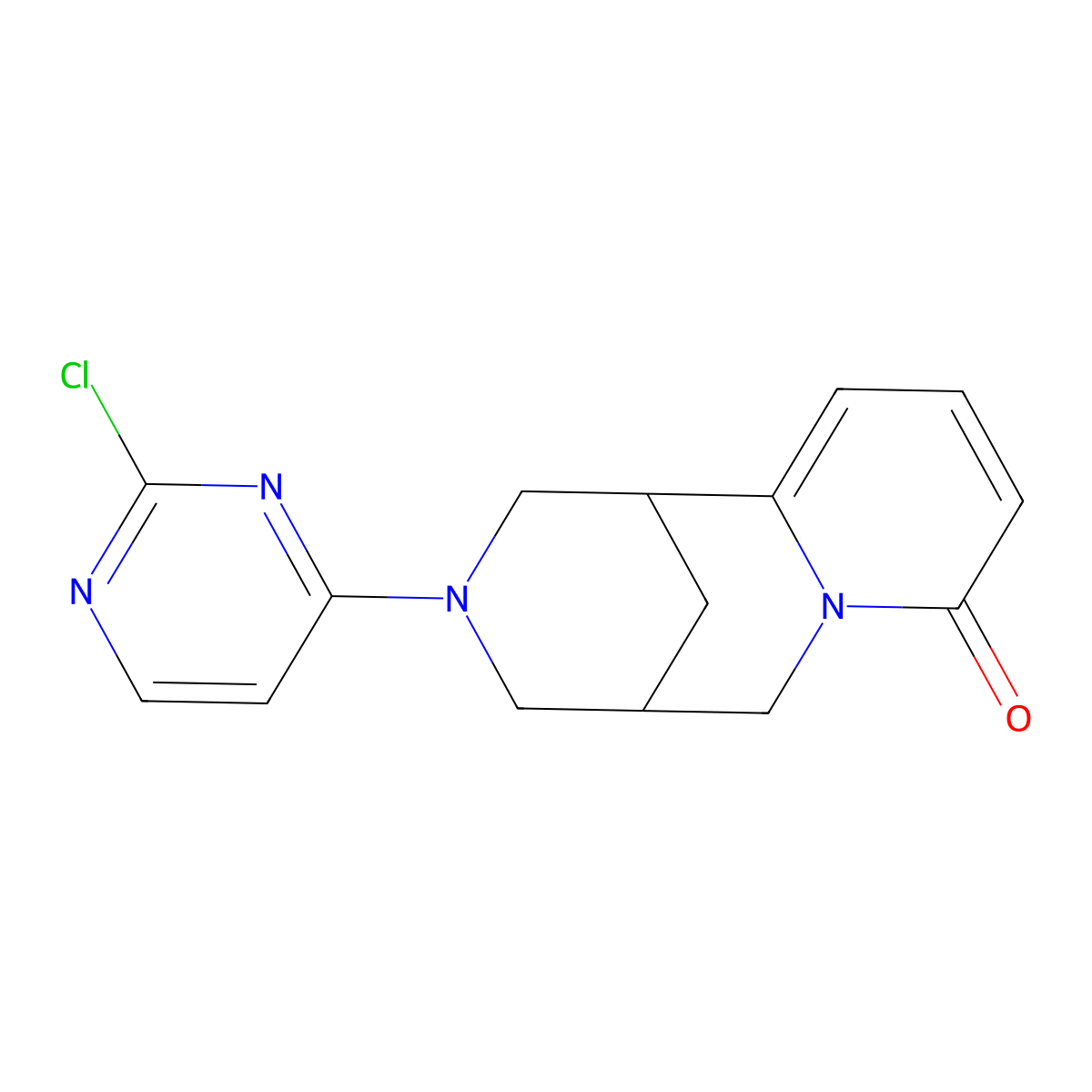 3-(2-chloropyrimidin-4-yl)-1,2,3,4,5,6-hexahydro-8H-1,5-methanopyrido[1,2-a][1,5]diazocin-8-one molecular structure, CAS 1797981-78-2