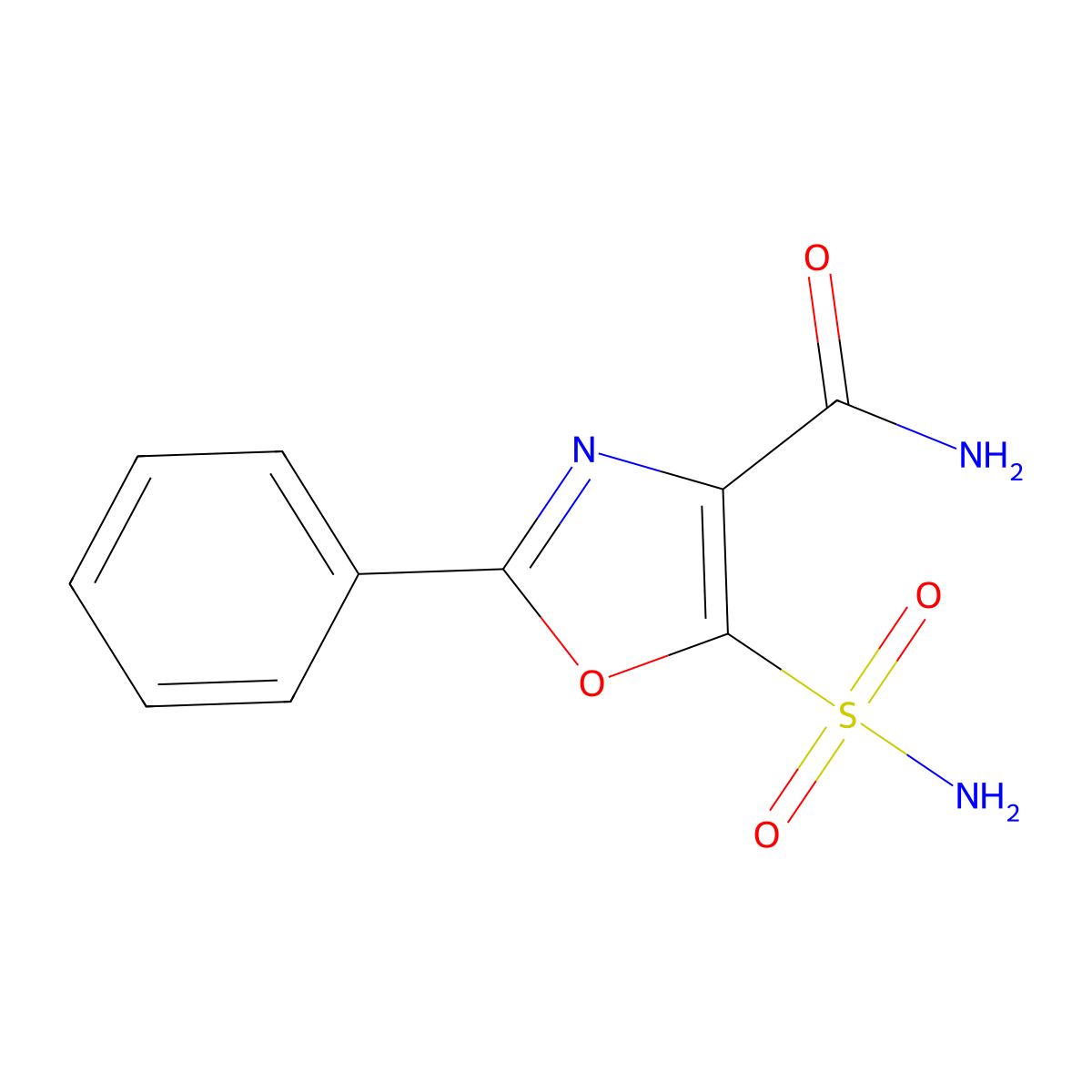 2-Phenyl-5-sulfamoyl-1,3-oxazole-4-carboxamide molecular structure, CAS 1797982-09-2
