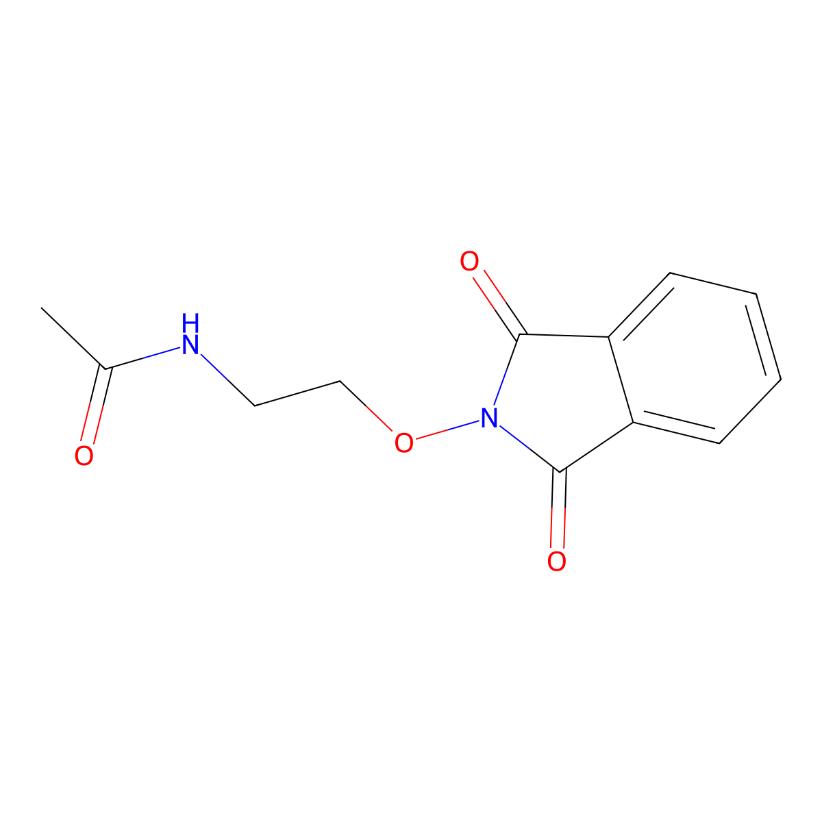 N-{2-[(1,3-dioxo-2,3-dihydro-1H-isoindol-2-yl)oxy]ethyl}acetamide molecular structure, CAS 1797982-89-8