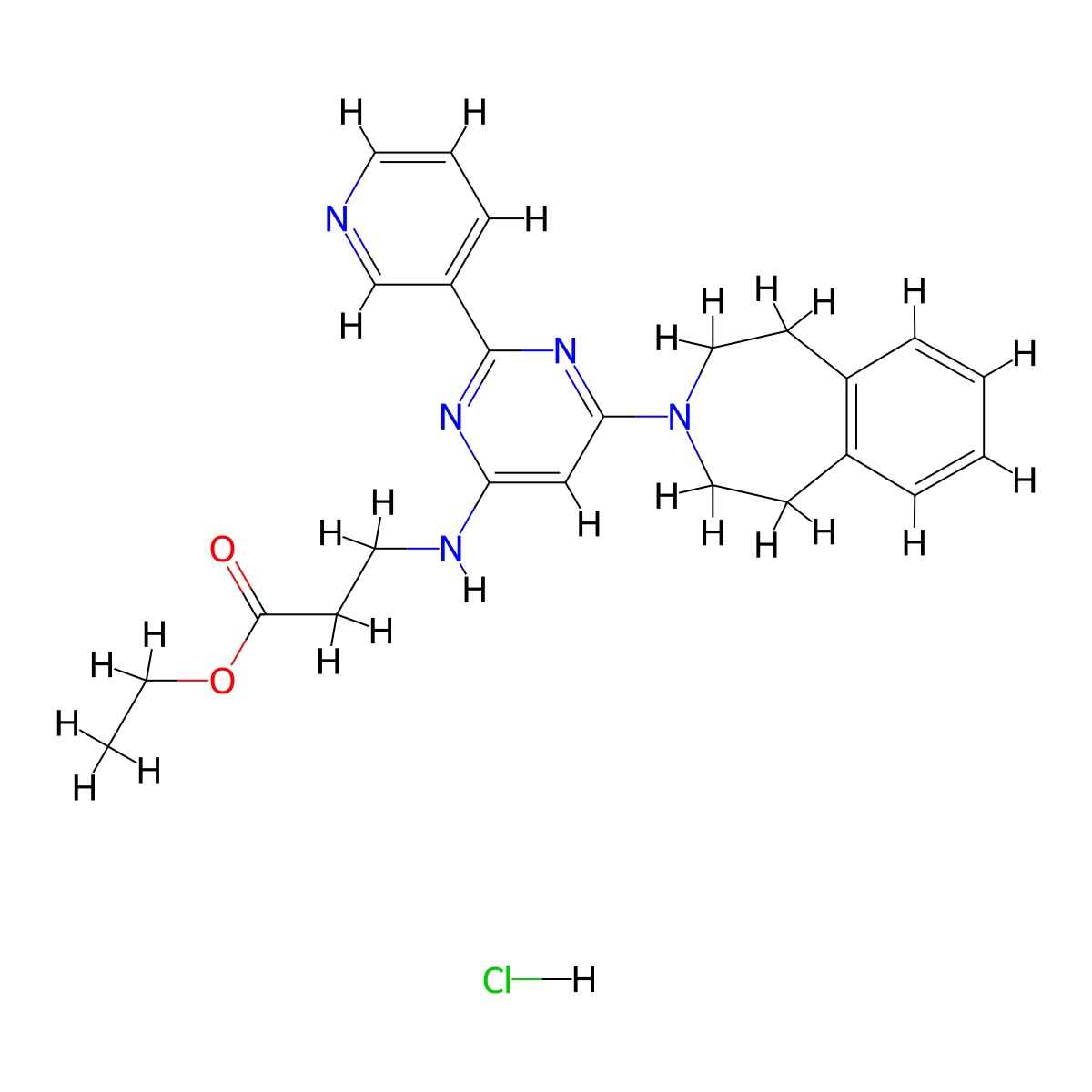 GSK J5 HCl molecular structure, CAS 1797983-32-4