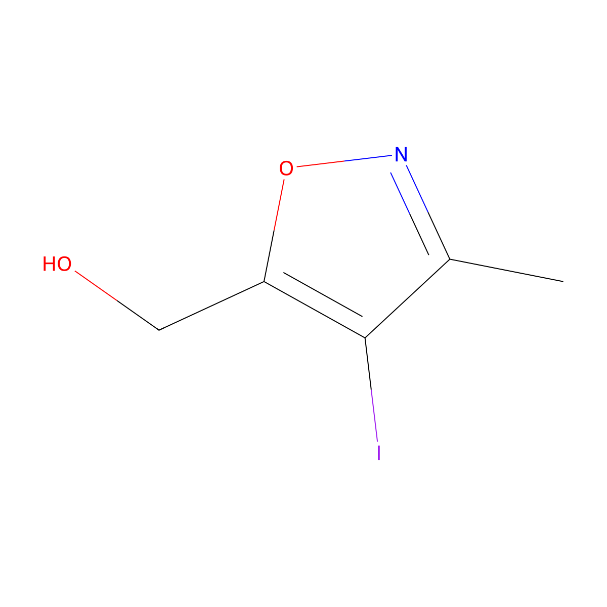 (4-Iodo-3-methylisoxazol-5-yl)methanol molecular structure, CAS 1797983-69-7