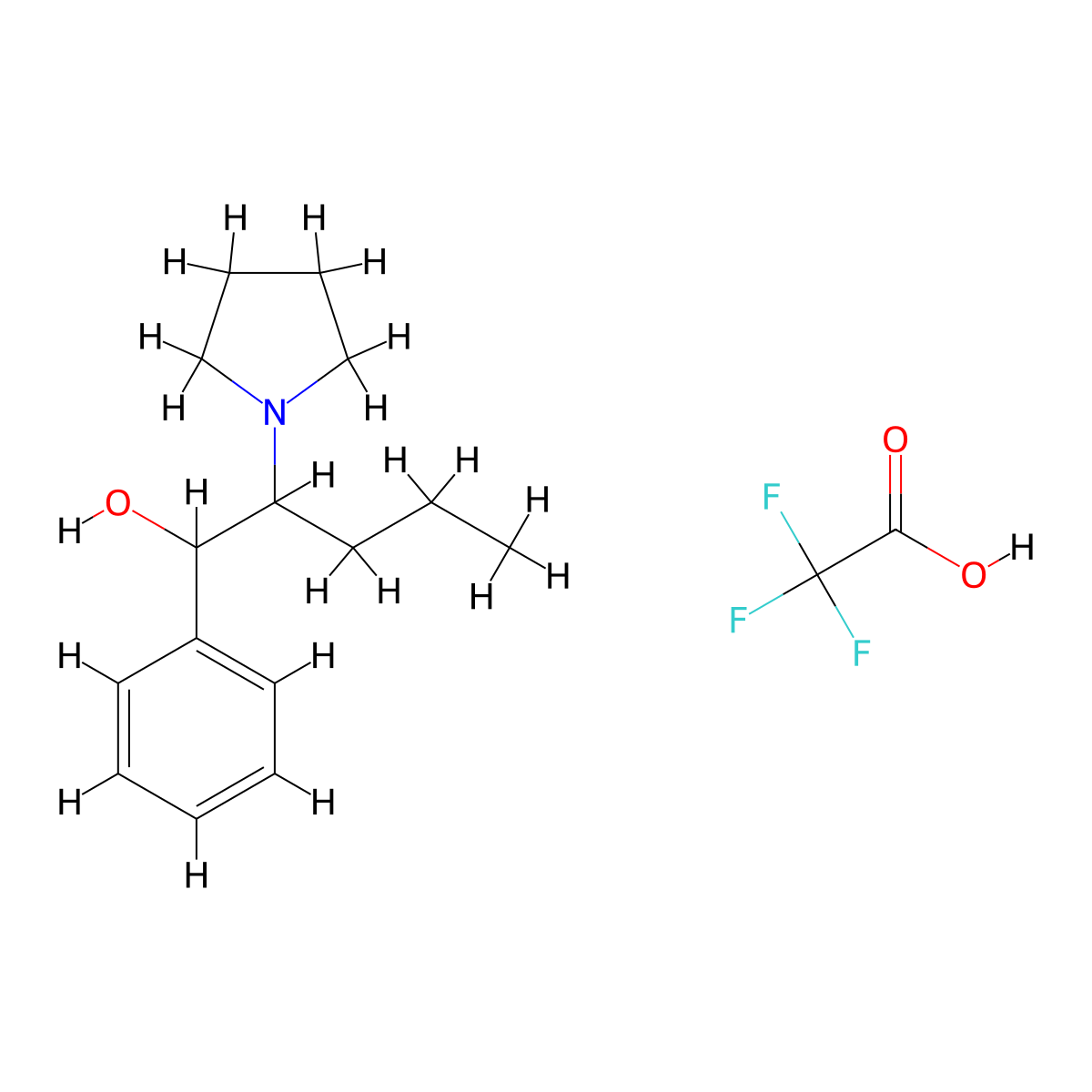alpha-Pyrrolidinopentiophenone metabolite 1 (trifluoroacetate salt) molecular structure, CAS 1797986-63-0