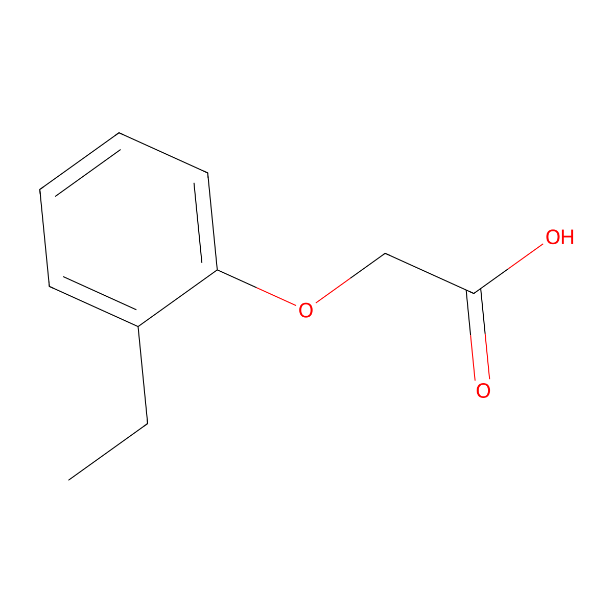 2-(2-Ethylphenoxy)acetic acid molecular structure, CAS 1798-03-4