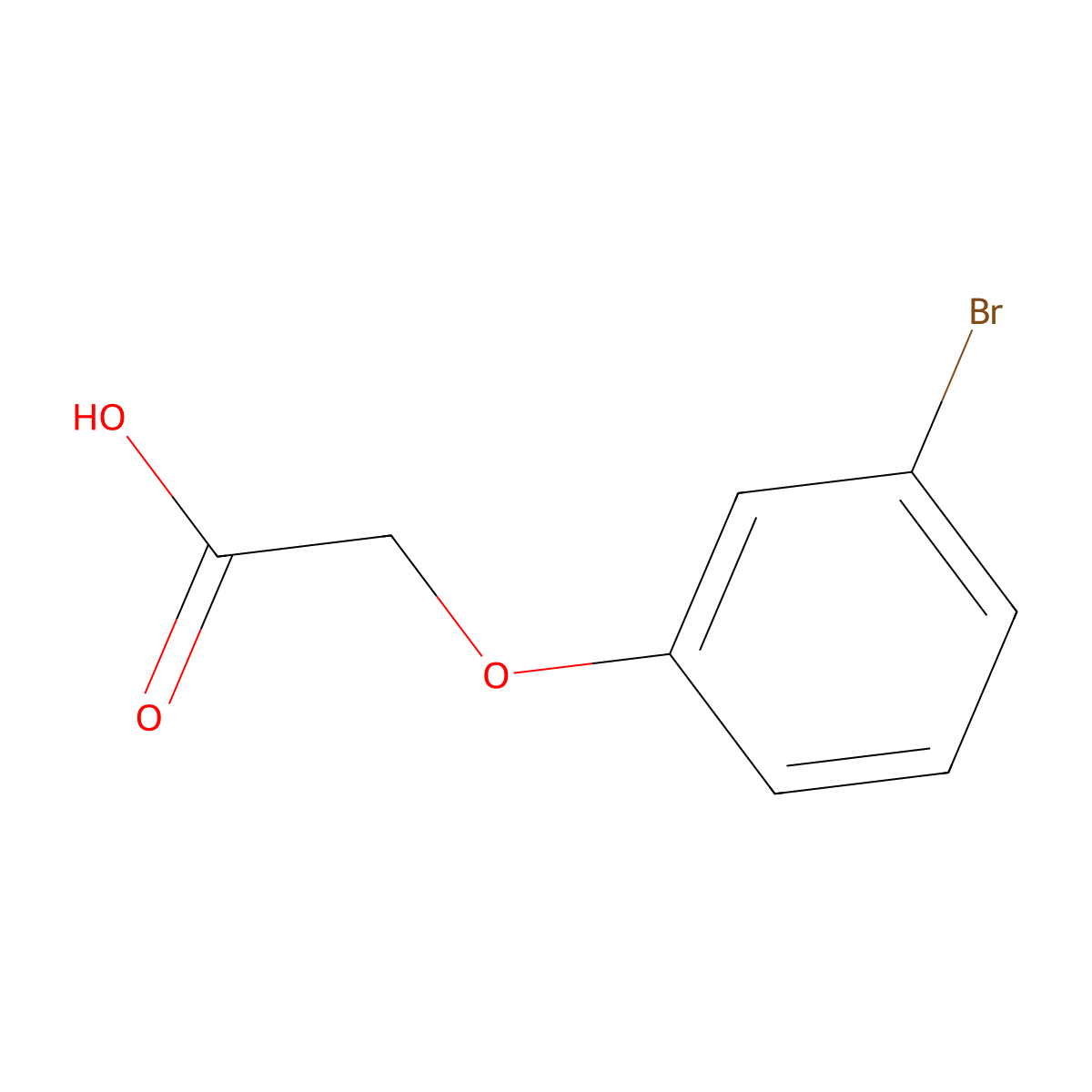 (3-Bromophenoxy)acetic acid molecular structure, CAS 1798-99-8