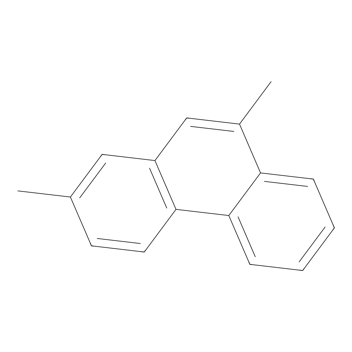 Phenanthrene, 2,9-dimethyl- molecular structure, CAS 17980-09-5