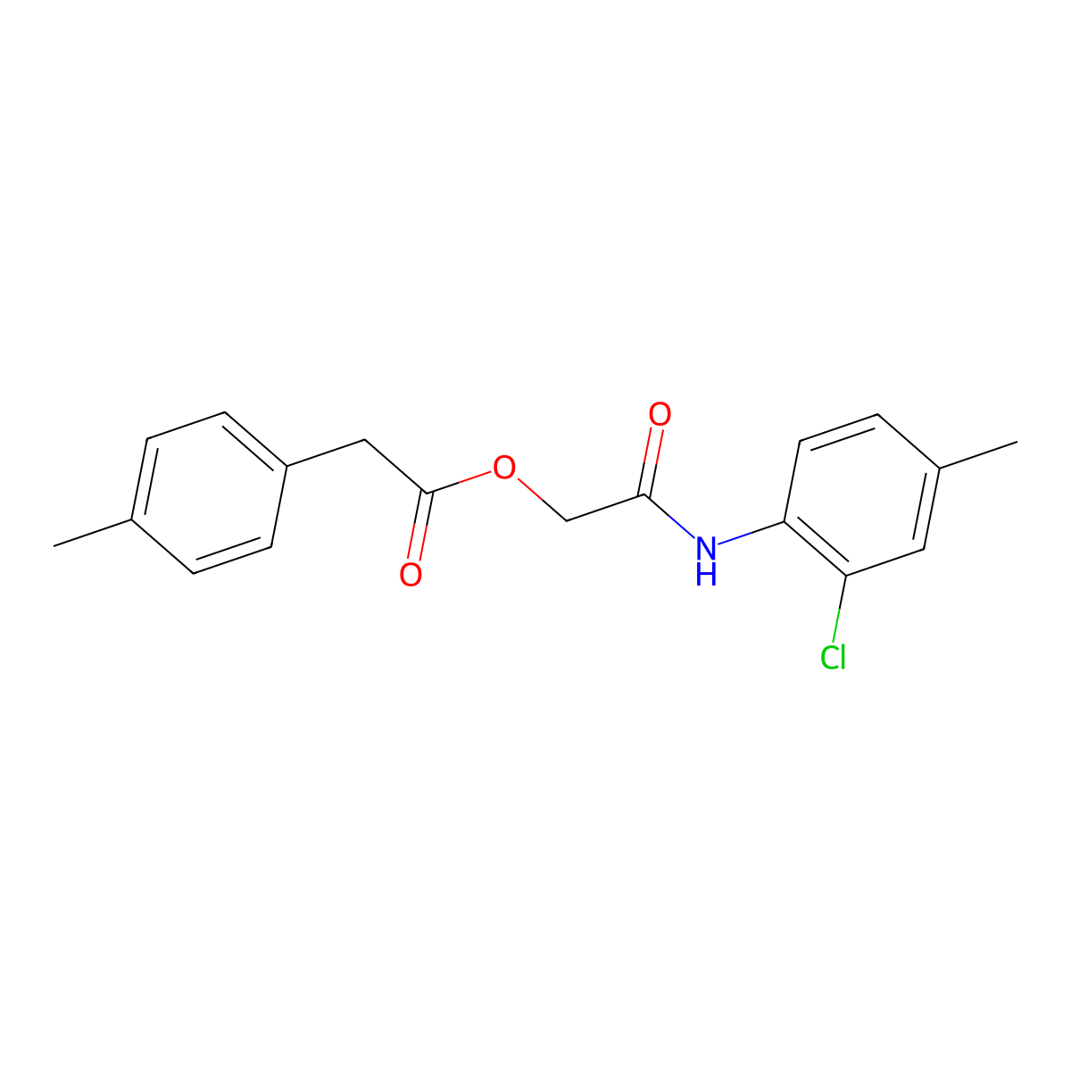2-[(2-Chloro-4-methylphenyl)amino]-2-oxoethyl (4-methylphenyl)acetate molecular structure, CAS 1798016-62-2