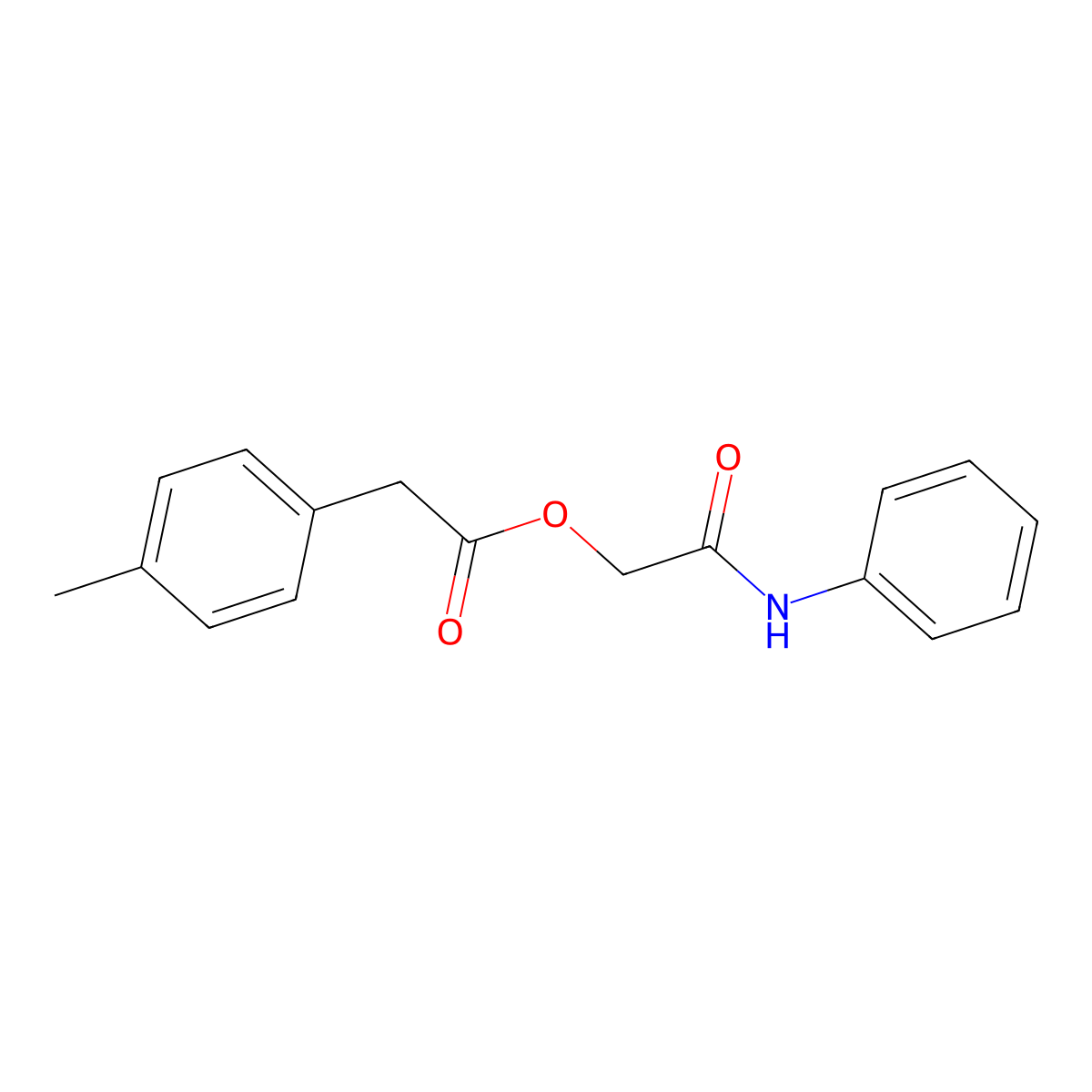 2-Oxo-2-(phenylamino)ethyl (4-methylphenyl)acetate molecular structure, CAS 1798016-68-8