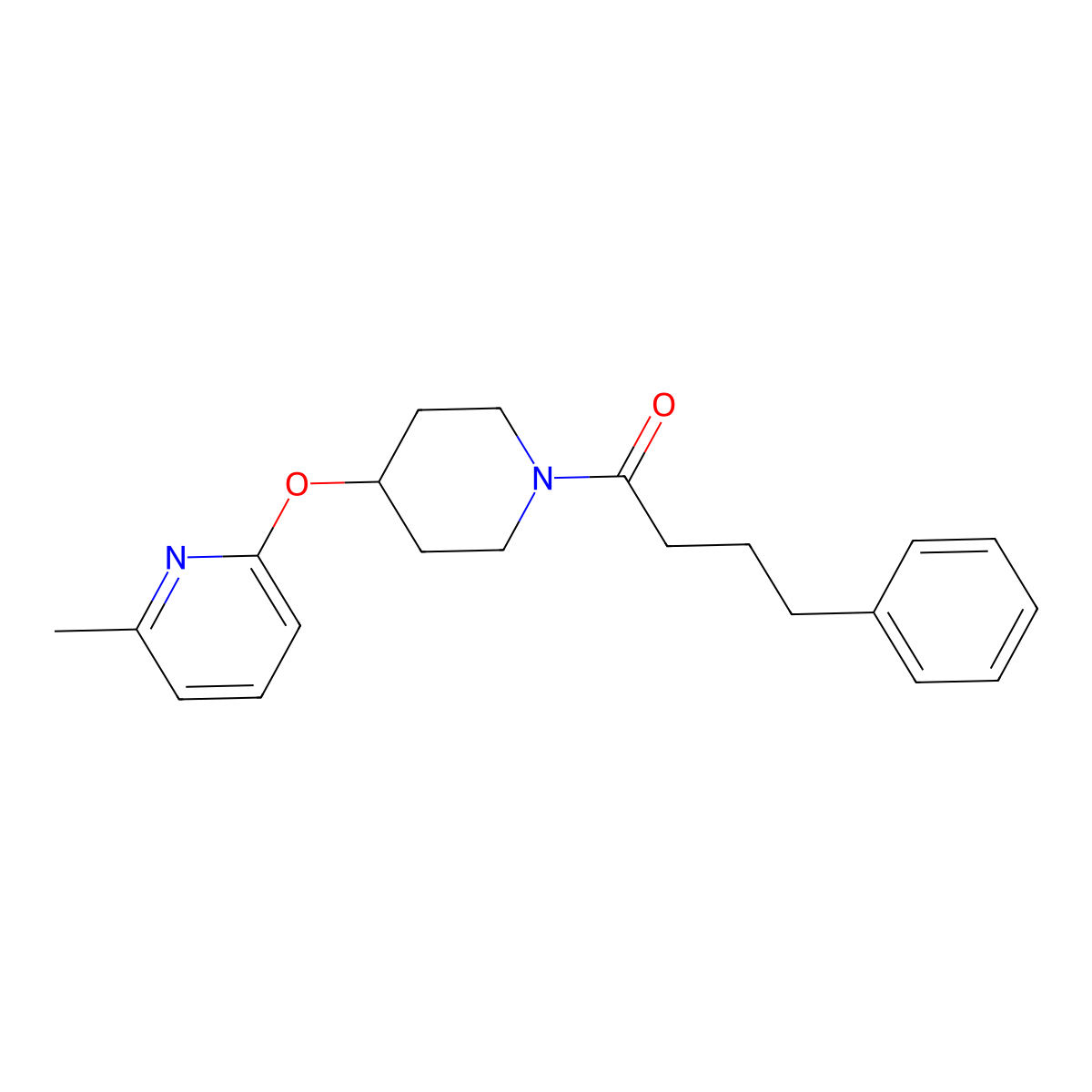1-(4-((6-Methylpyridin-2-yl)oxy)piperidin-1-yl)-4-phenylbutan-1-one molecular structure, CAS 1798018-10-6