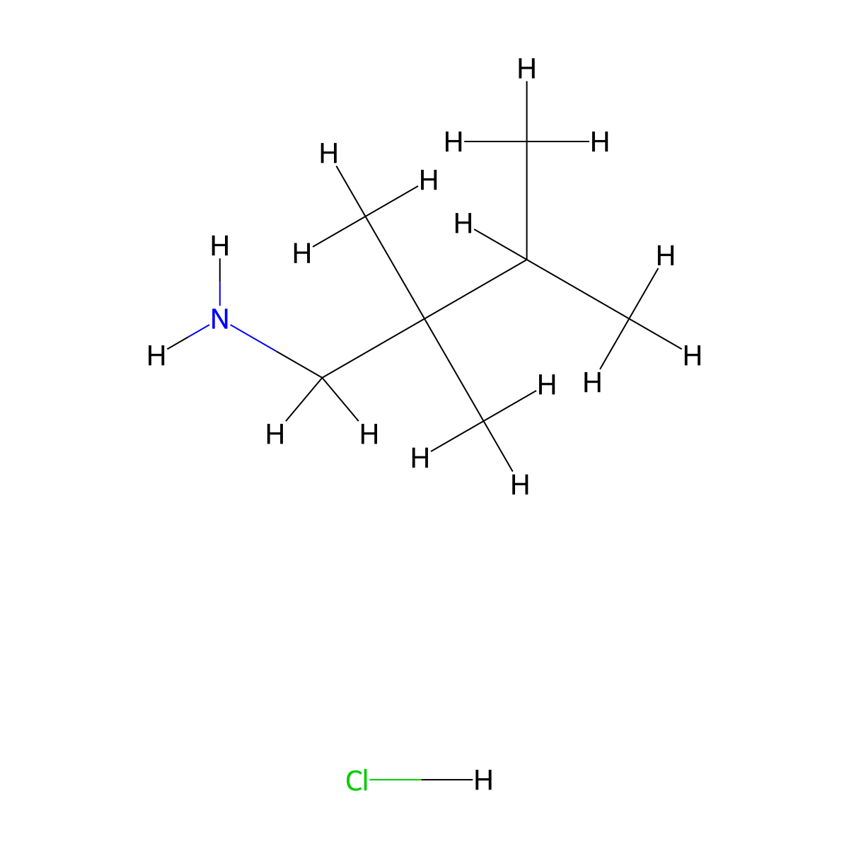 2,2,3-Trimethylbutan-1-amine hydrochloride molecular structure, CAS 1798020-73-1