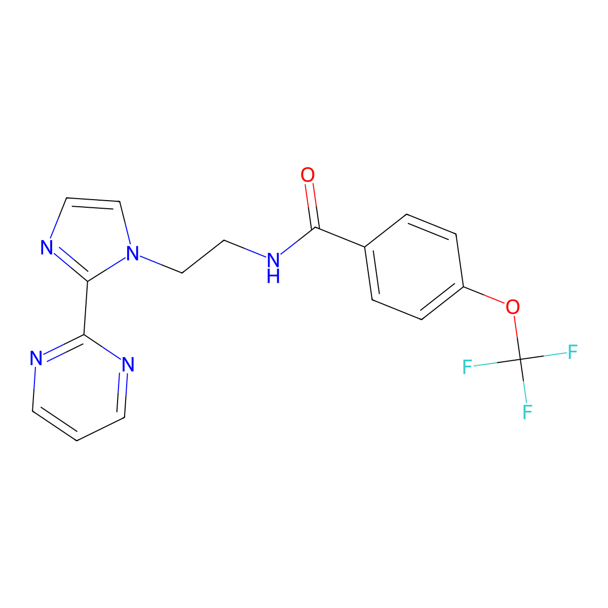 N-{2-[2-(pyrimidin-2-yl)-1H-imidazol-1-yl]ethyl}-4-(trifluoromethoxy)benzamide molecular structure, CAS 1798028-98-4