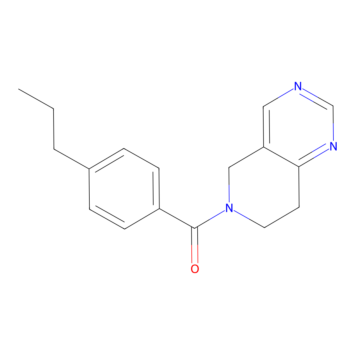 (7,8-dihydropyrido[4,3-d]pyrimidin-6(5H)-yl)(4-propylphenyl)methanone molecular structure, CAS 1798033-26-7