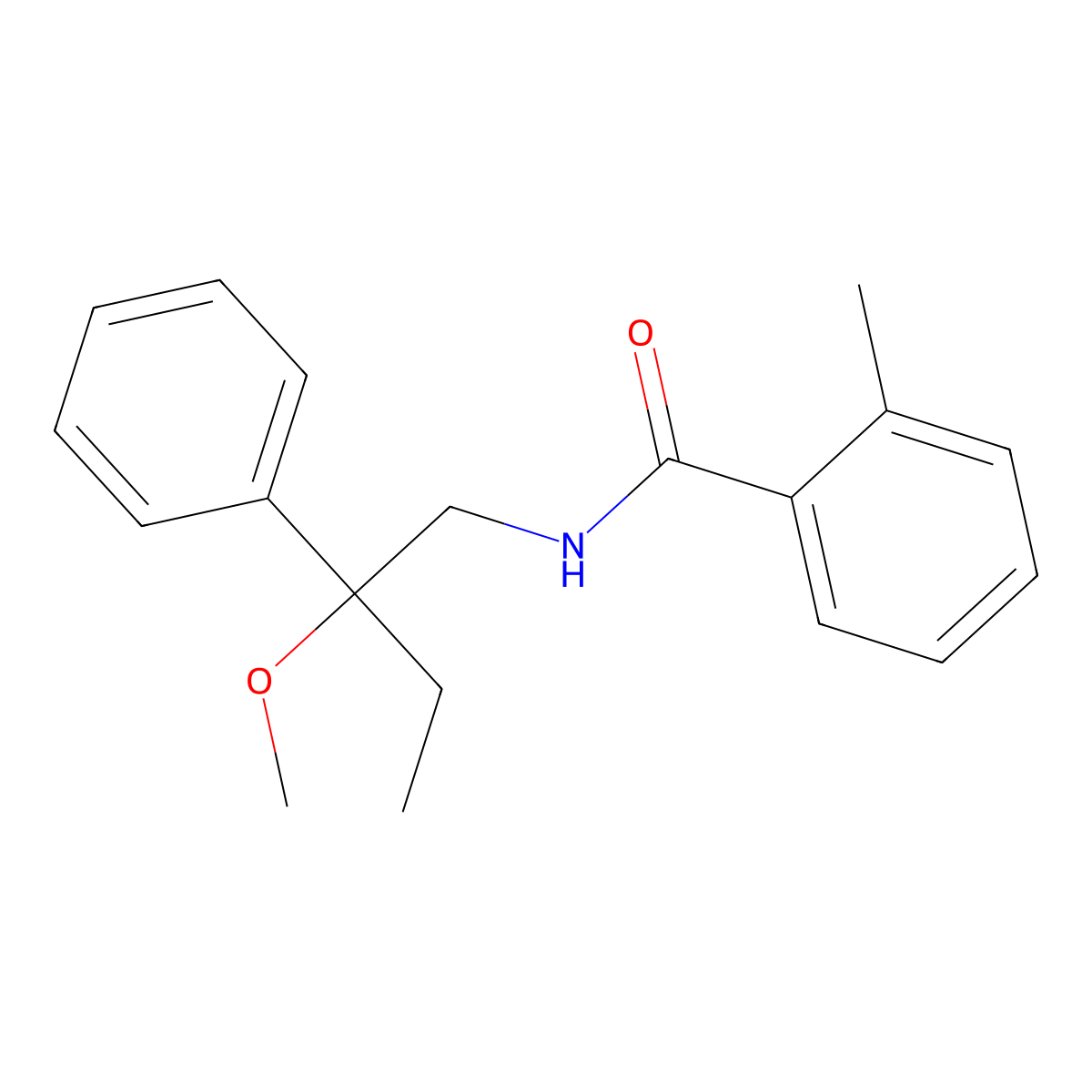 N-(2-methoxy-2-phenylbutyl)-2-methylbenzamide molecular structure, CAS 1798039-33-4