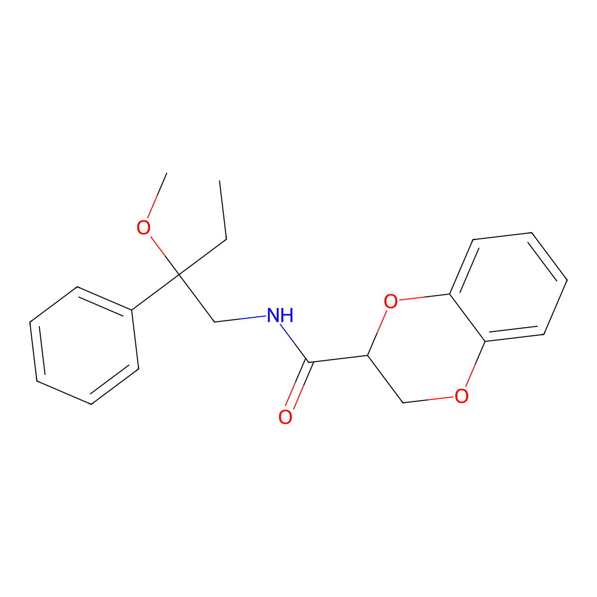N-(2-methoxy-2-phenylbutyl)-2,3-dihydrobenzo[b][1,4]dioxine-2-carboxamide molecular structure, CAS 1798039-42-5