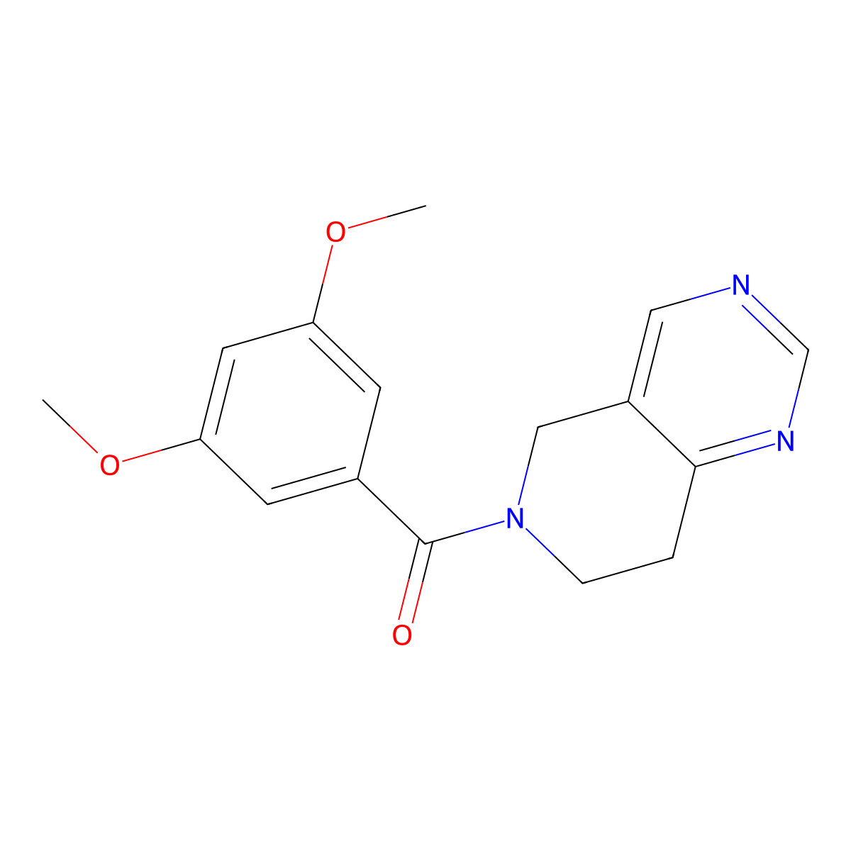 (7,8-dihydropyrido[4,3-d]pyrimidin-6(5H)-yl)(3,5-dimethoxyphenyl)methanone molecular structure, CAS 1798039-91-4